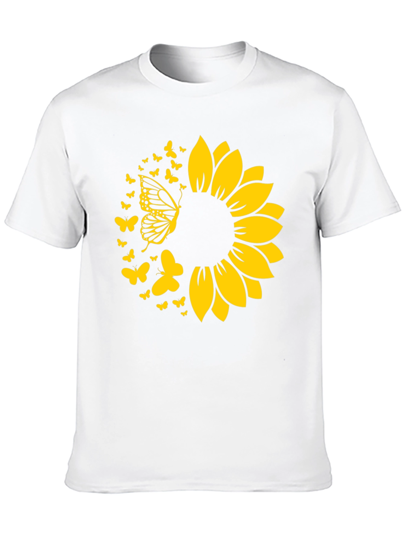Sunflower Butterfly Graphic Tee