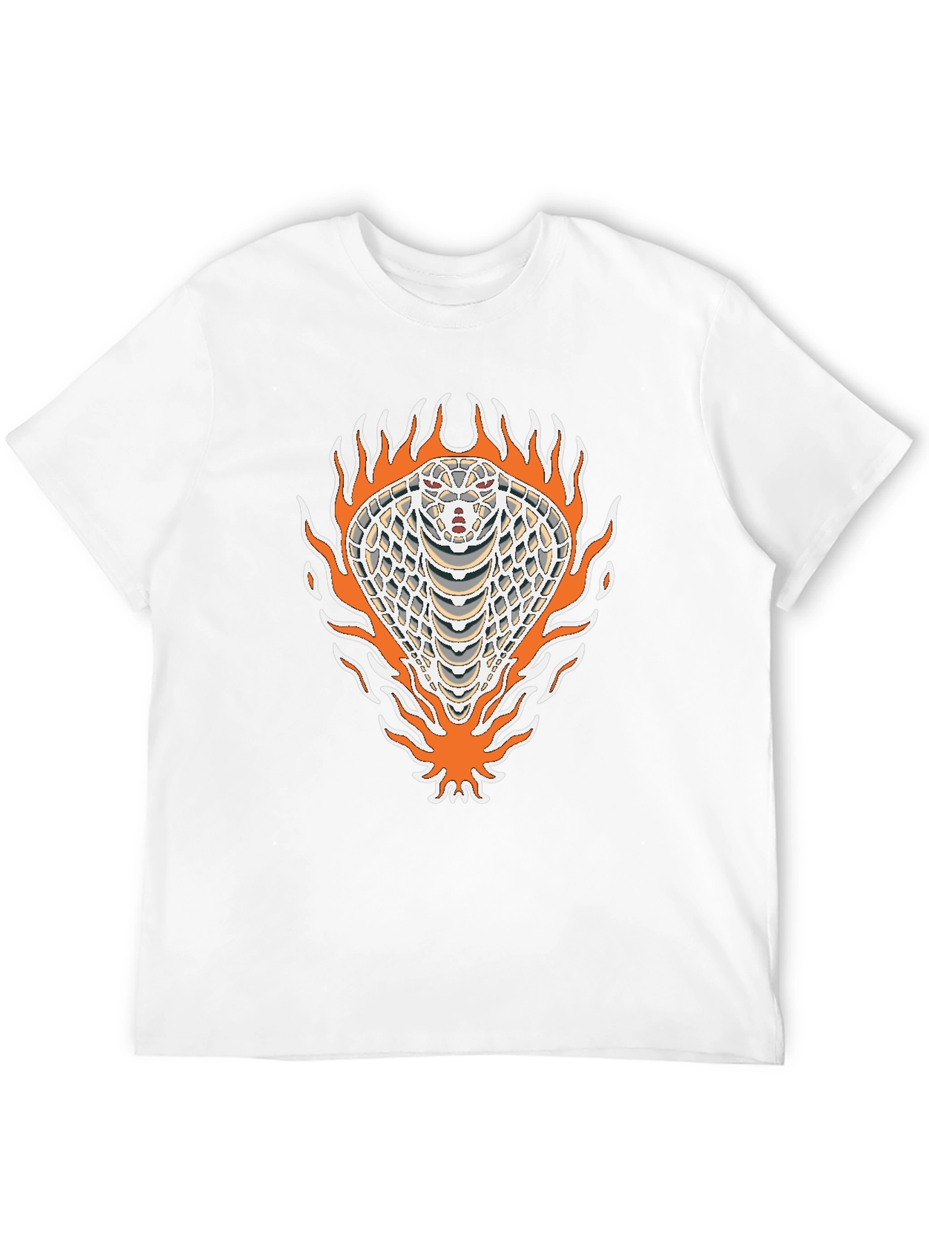 Black Tee with Cobra Graphic