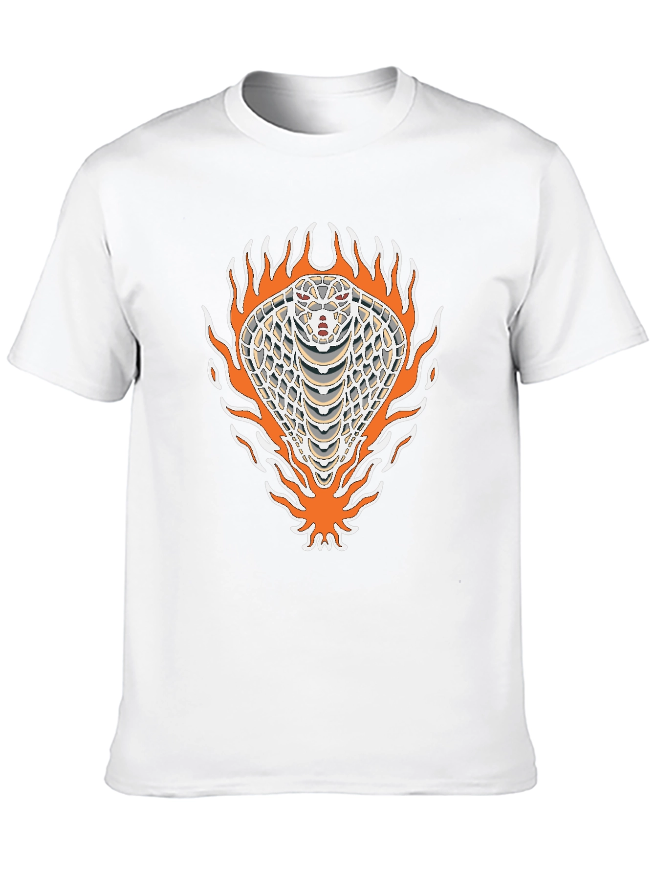 Black Tee with Cobra Graphic