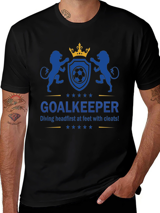 Goalkeeper Soccer Graphic Tee - Dive First!