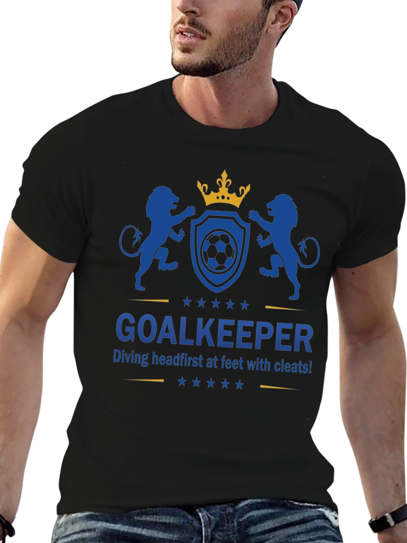 Goalkeeper Soccer Graphic Tee - Dive First!