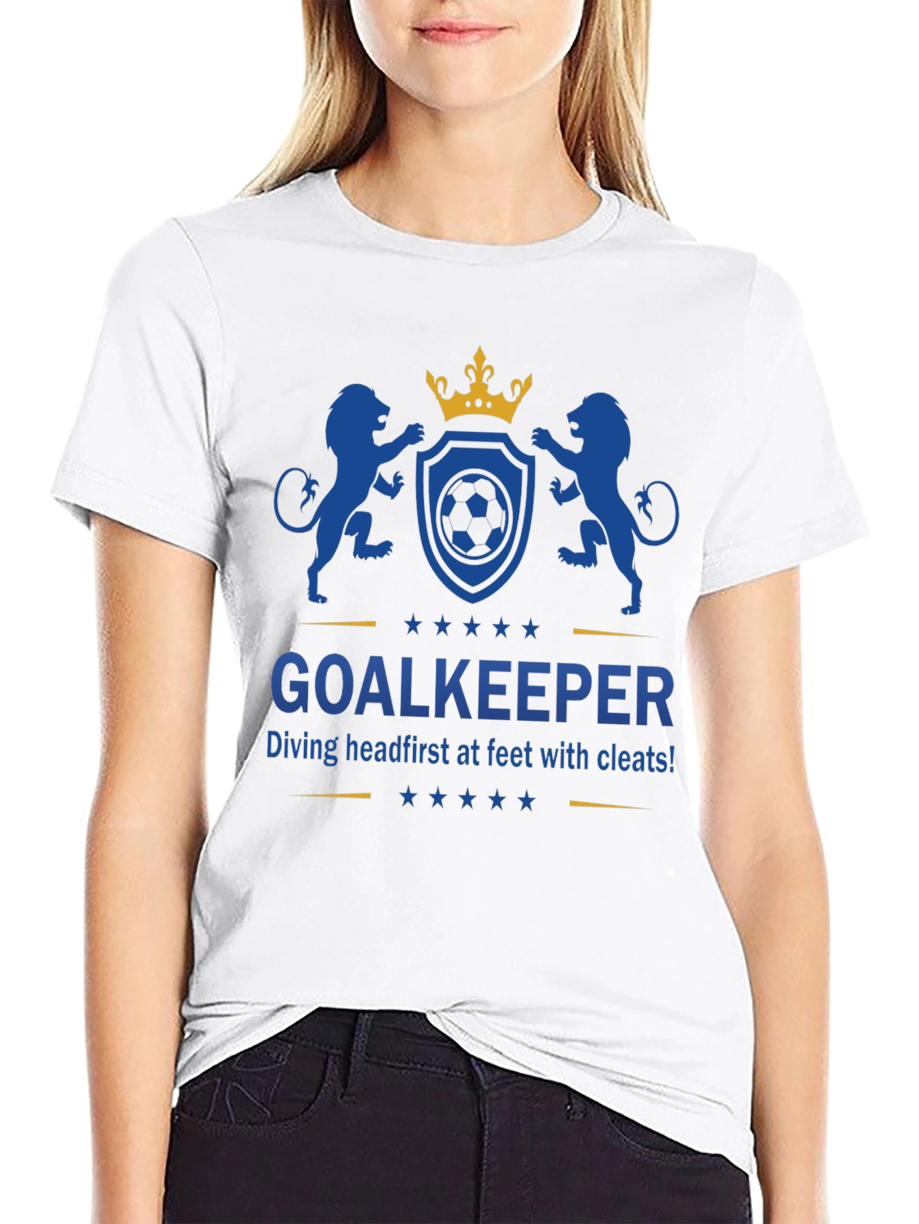 Goalkeeper Soccer Graphic Tee - Dive First!