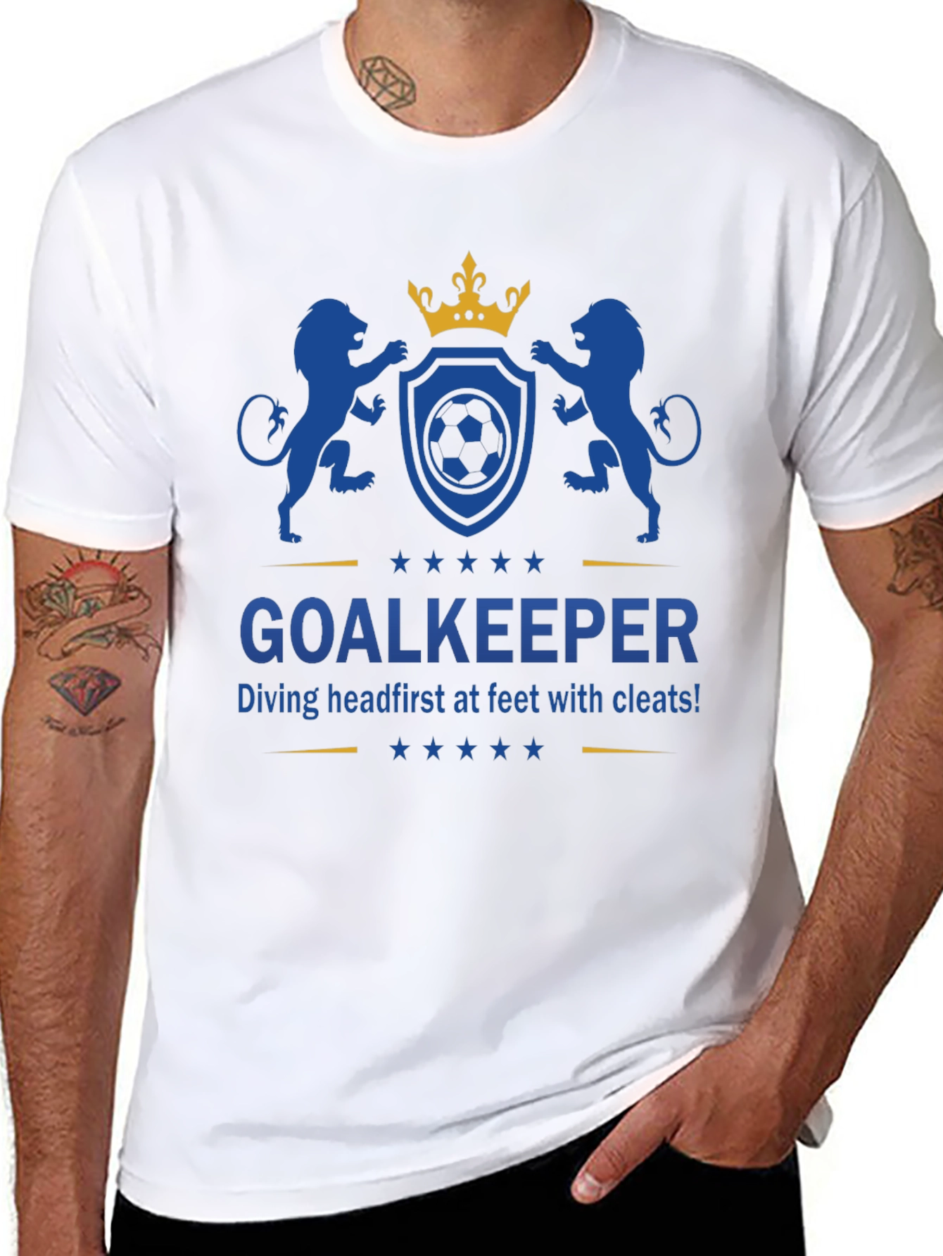 Goalkeeper Soccer Graphic Tee - Dive First!