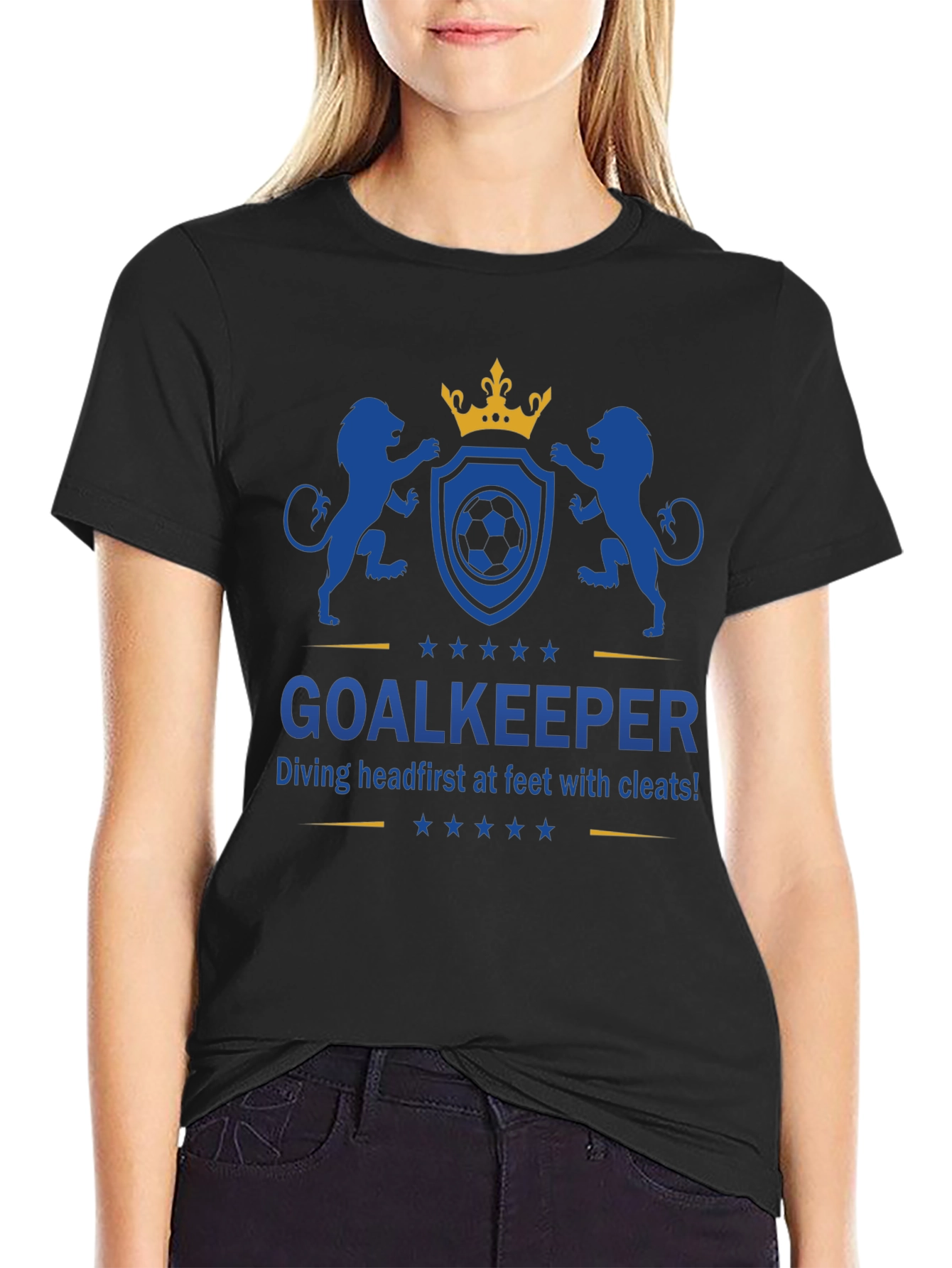 Goalkeeper Soccer Graphic Tee - Dive First!