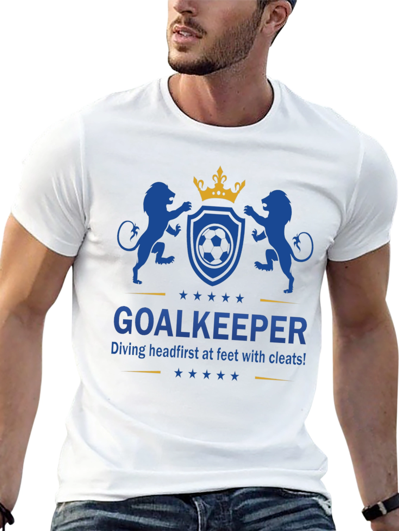 Goalkeeper Soccer Graphic Tee - Dive First!