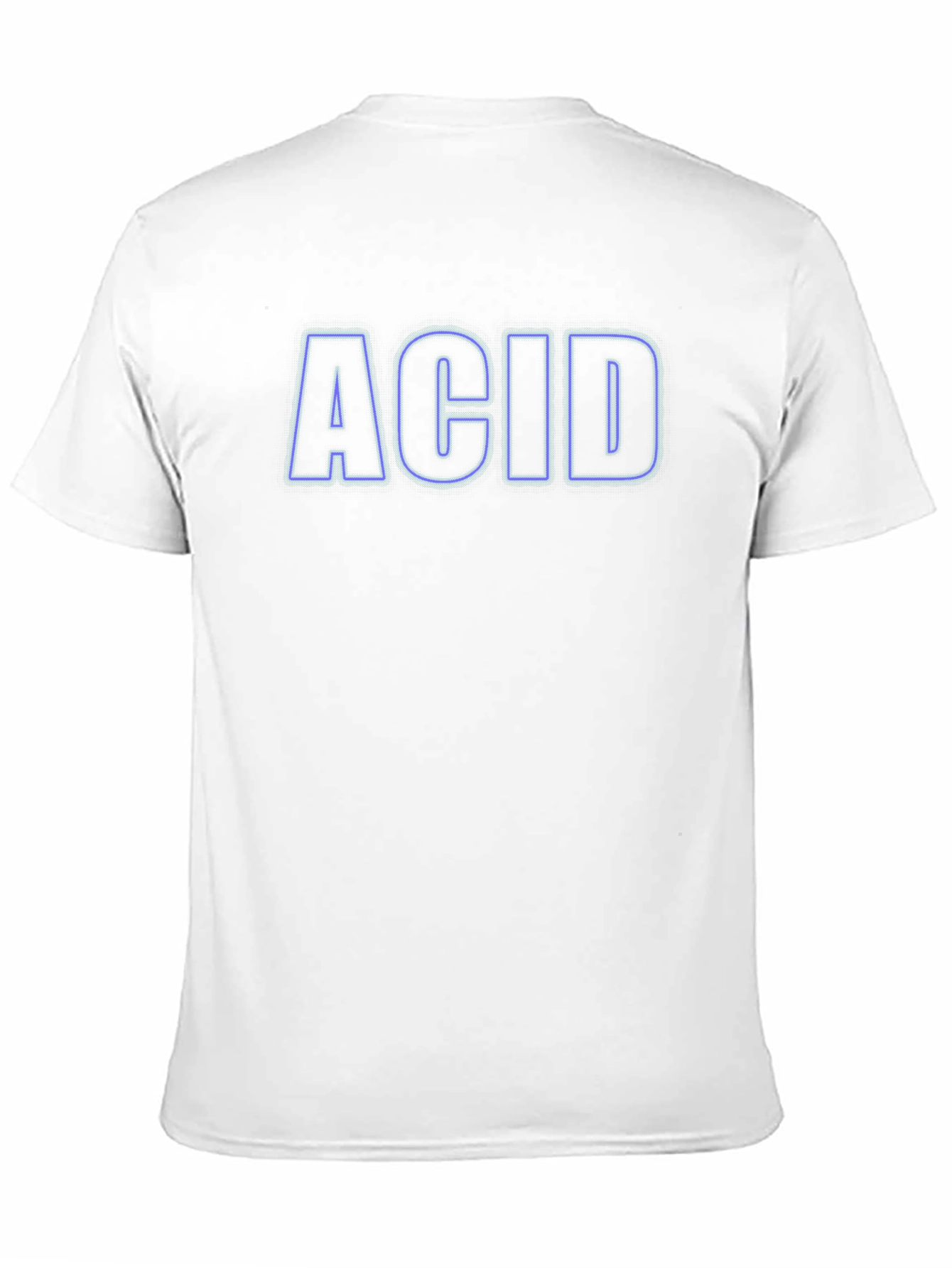 ACID T-Shirt - Black with Neon Blue Trim