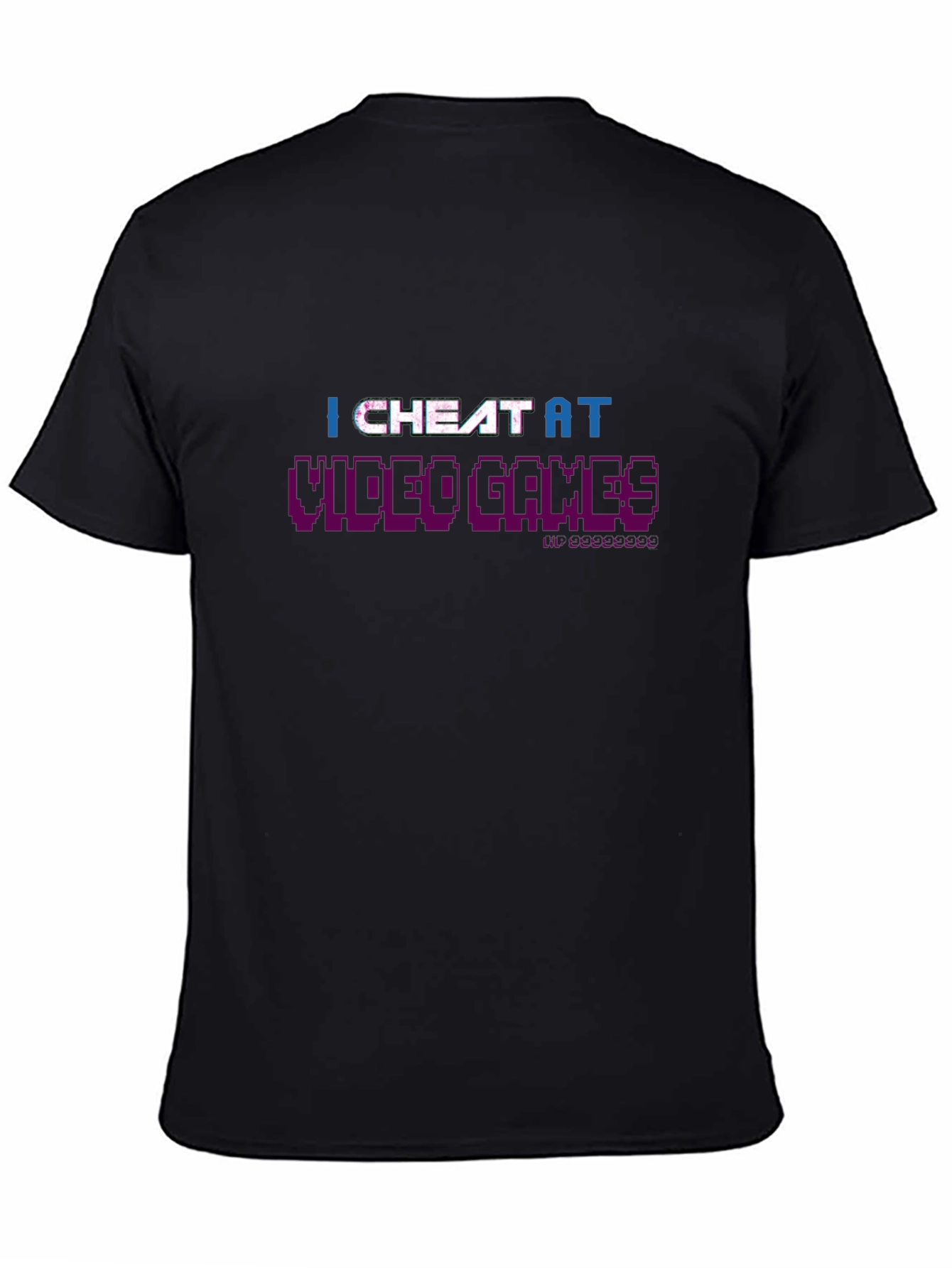 I Cheat At Video Games Black T-Shirt
