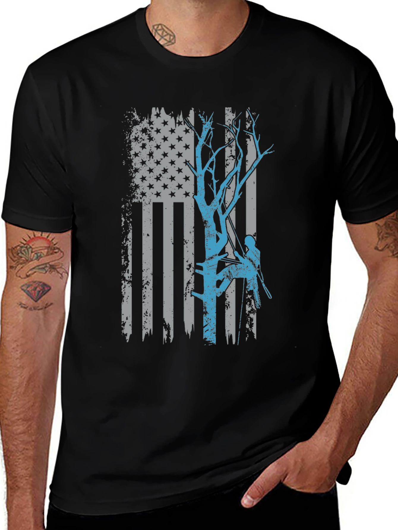 Arborist American Flag T-Shirt