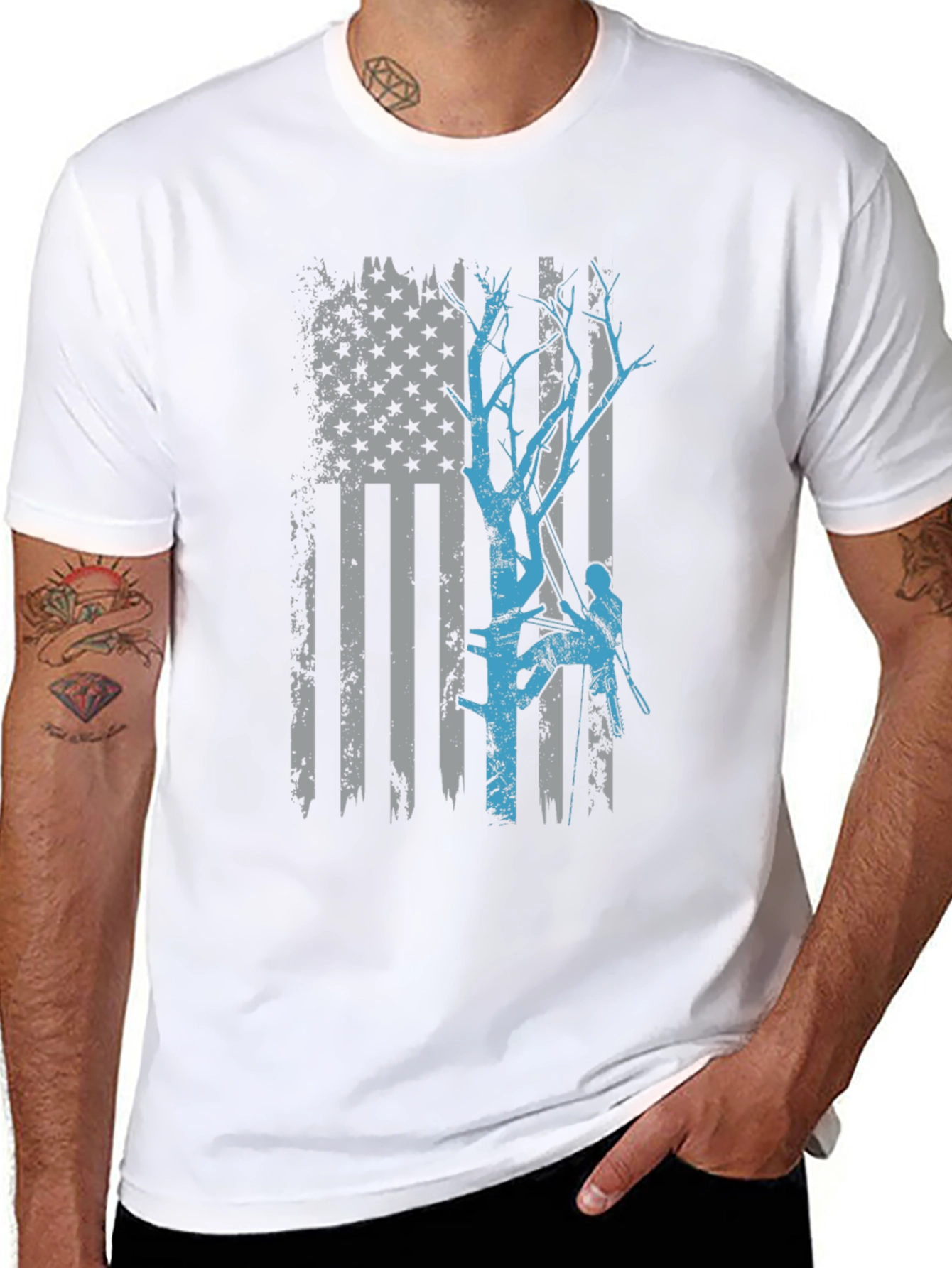 Arborist American Flag T-Shirt