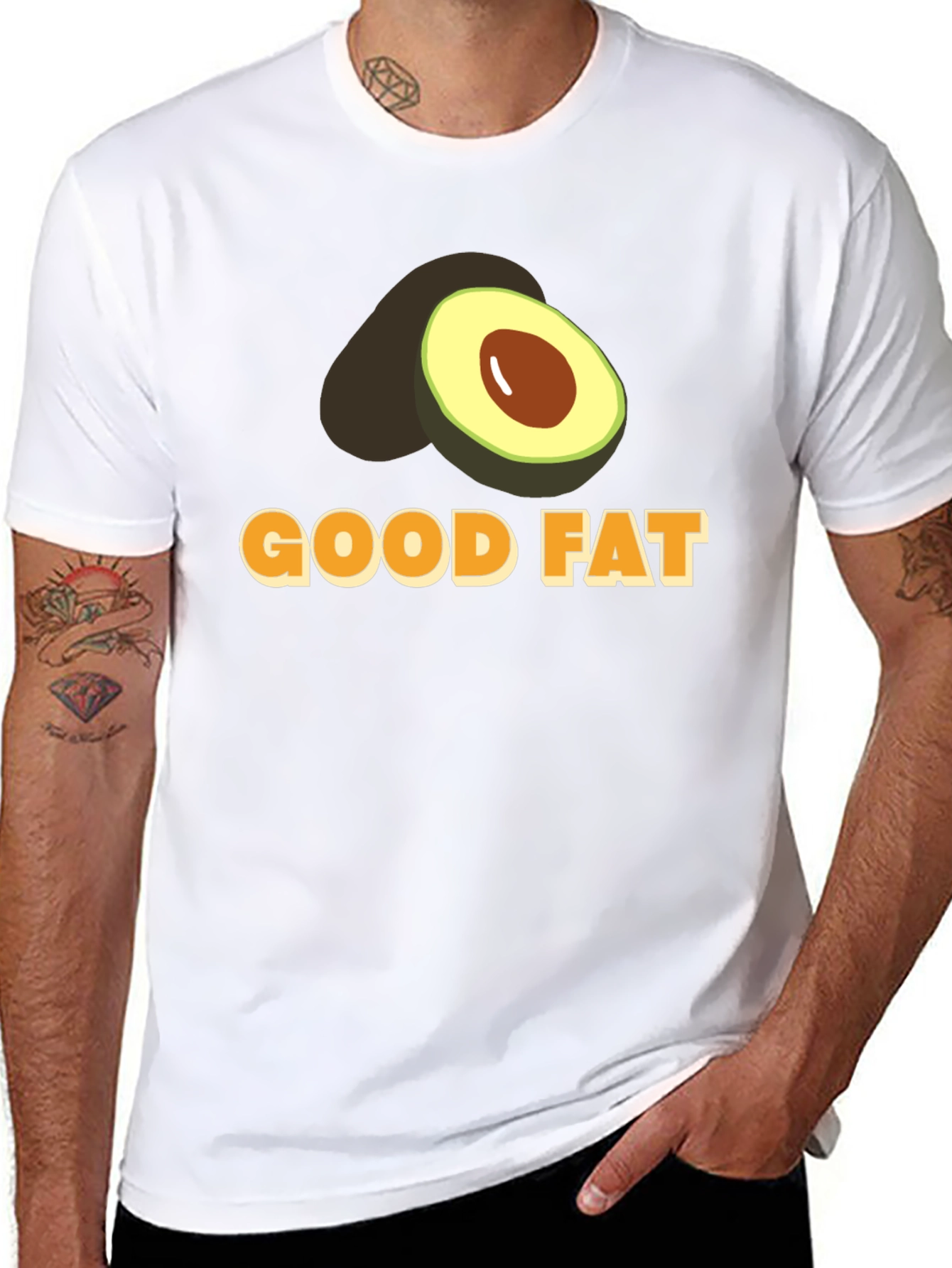Good Fat Avocado Graphic T-Shirt