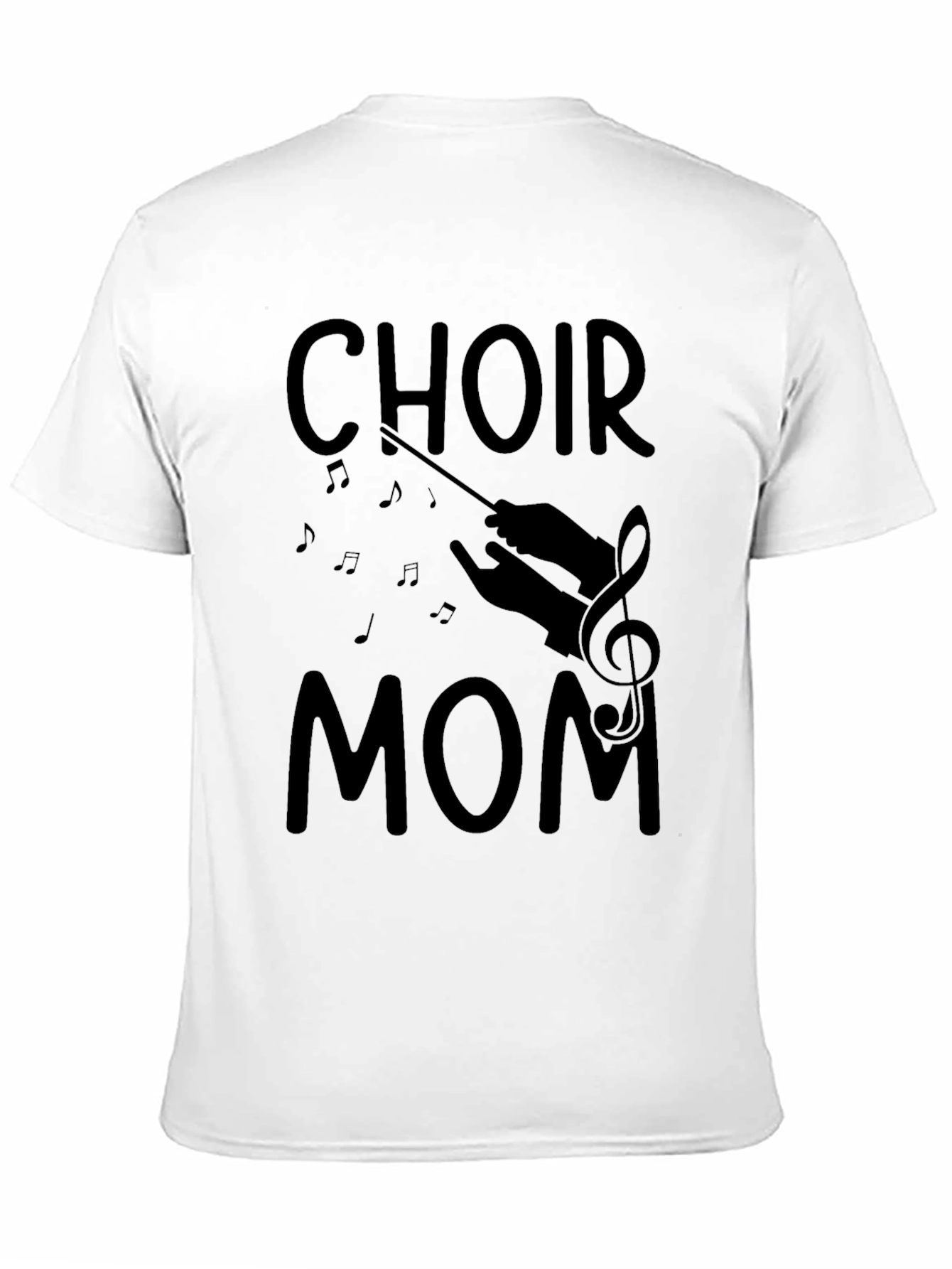 Choir Mom Black T-Shirt for Music Loving Mothers