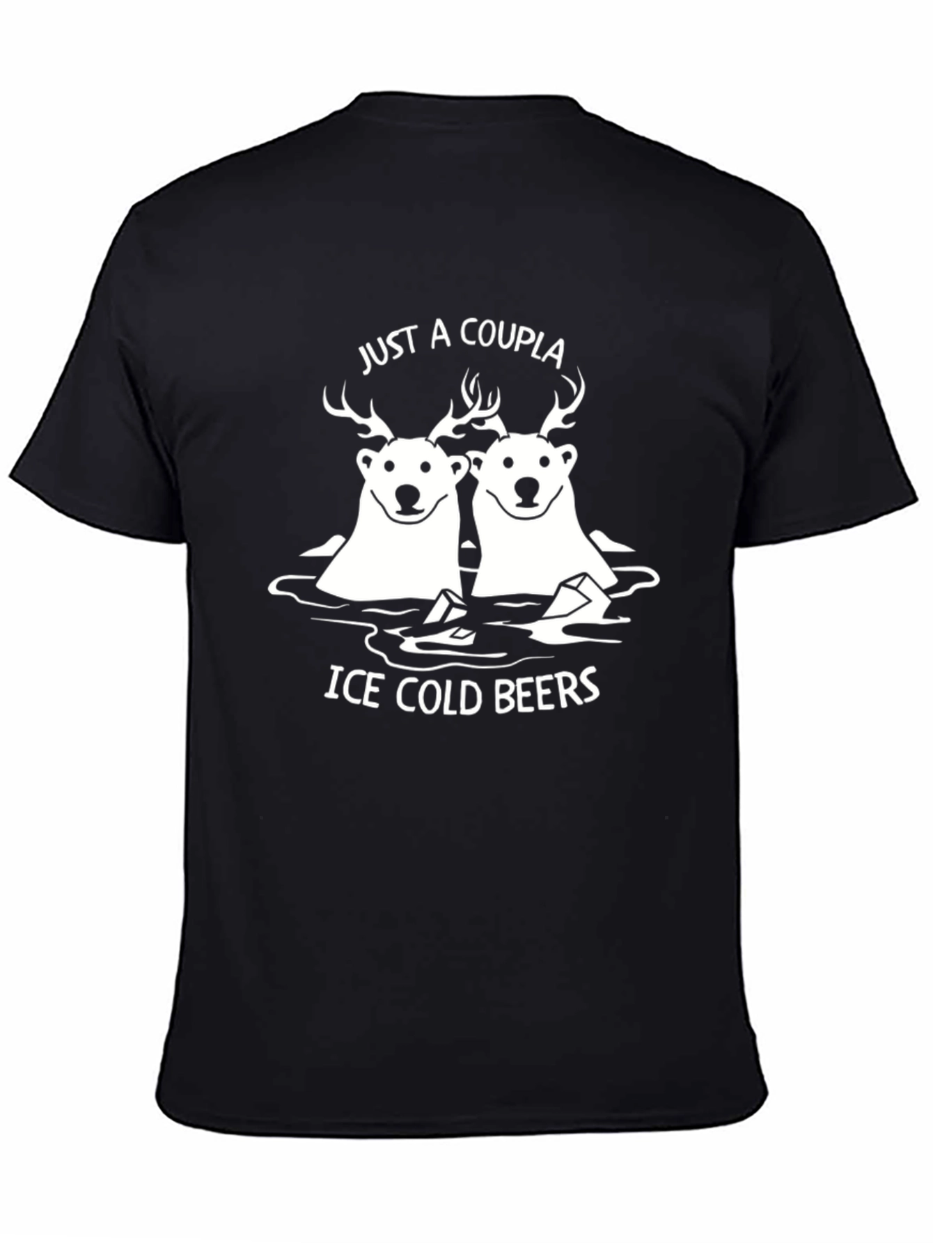 Ice Cold Beers T-Shirt Funny Couple Graphic Tee