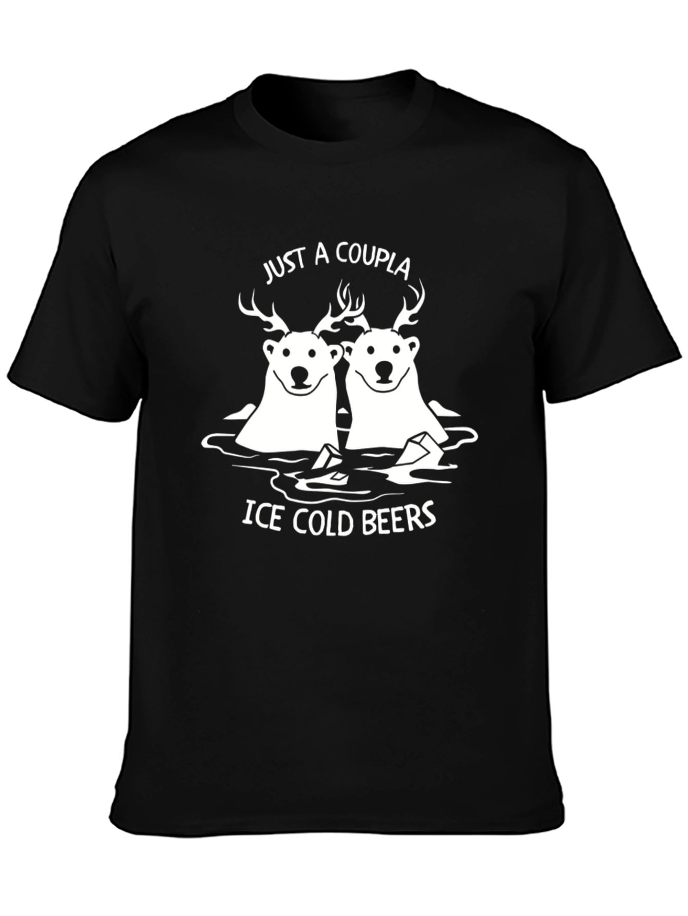 Ice Cold Beers T-Shirt Funny Couple Graphic Tee