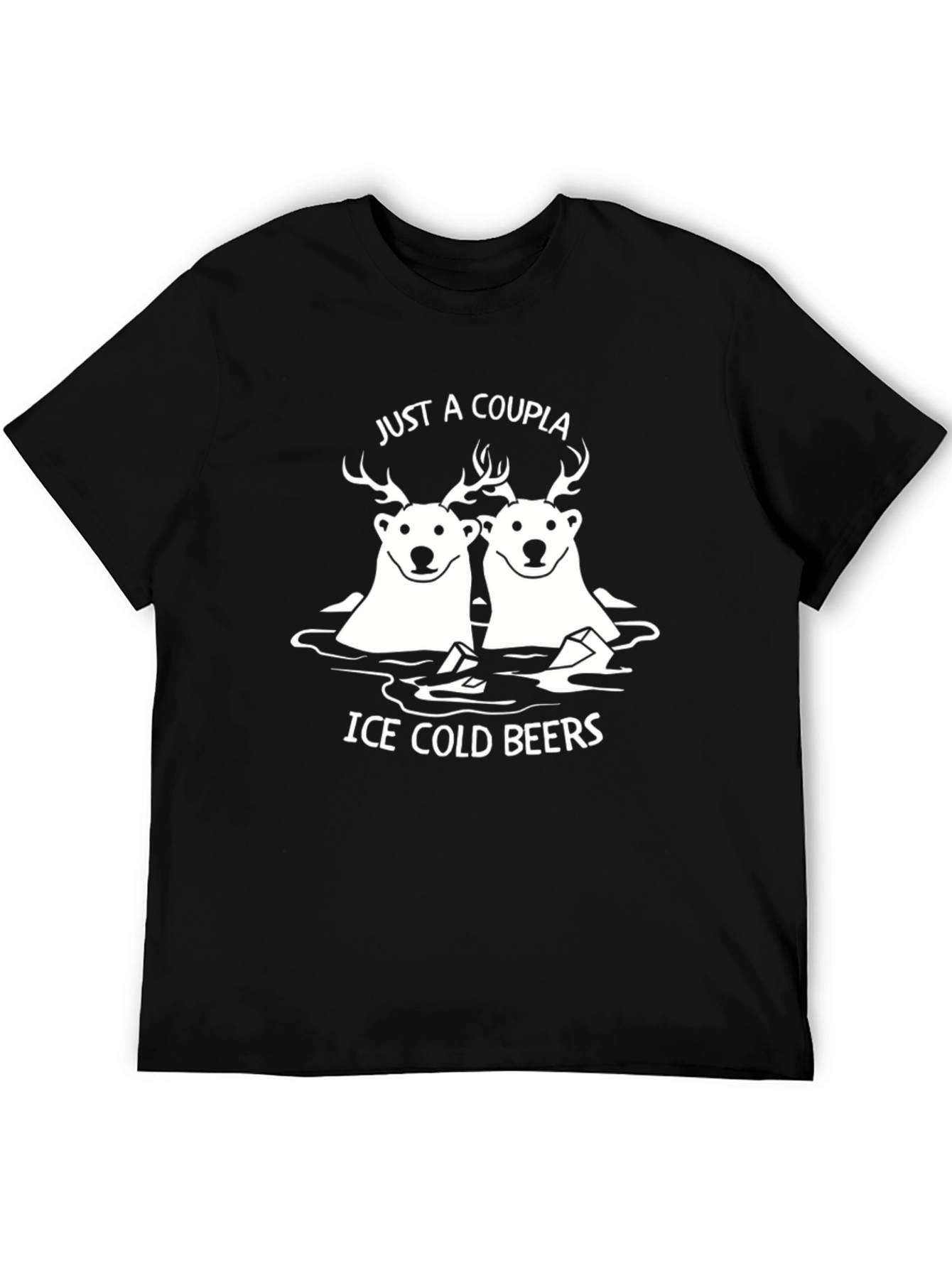 Ice Cold Beers T-Shirt Funny Couple Graphic Tee