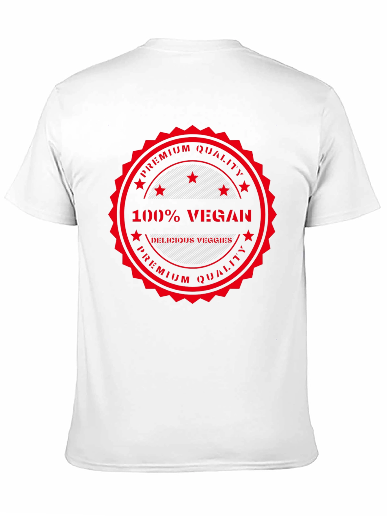100% Vegan Premium Quality Black T-Shirt