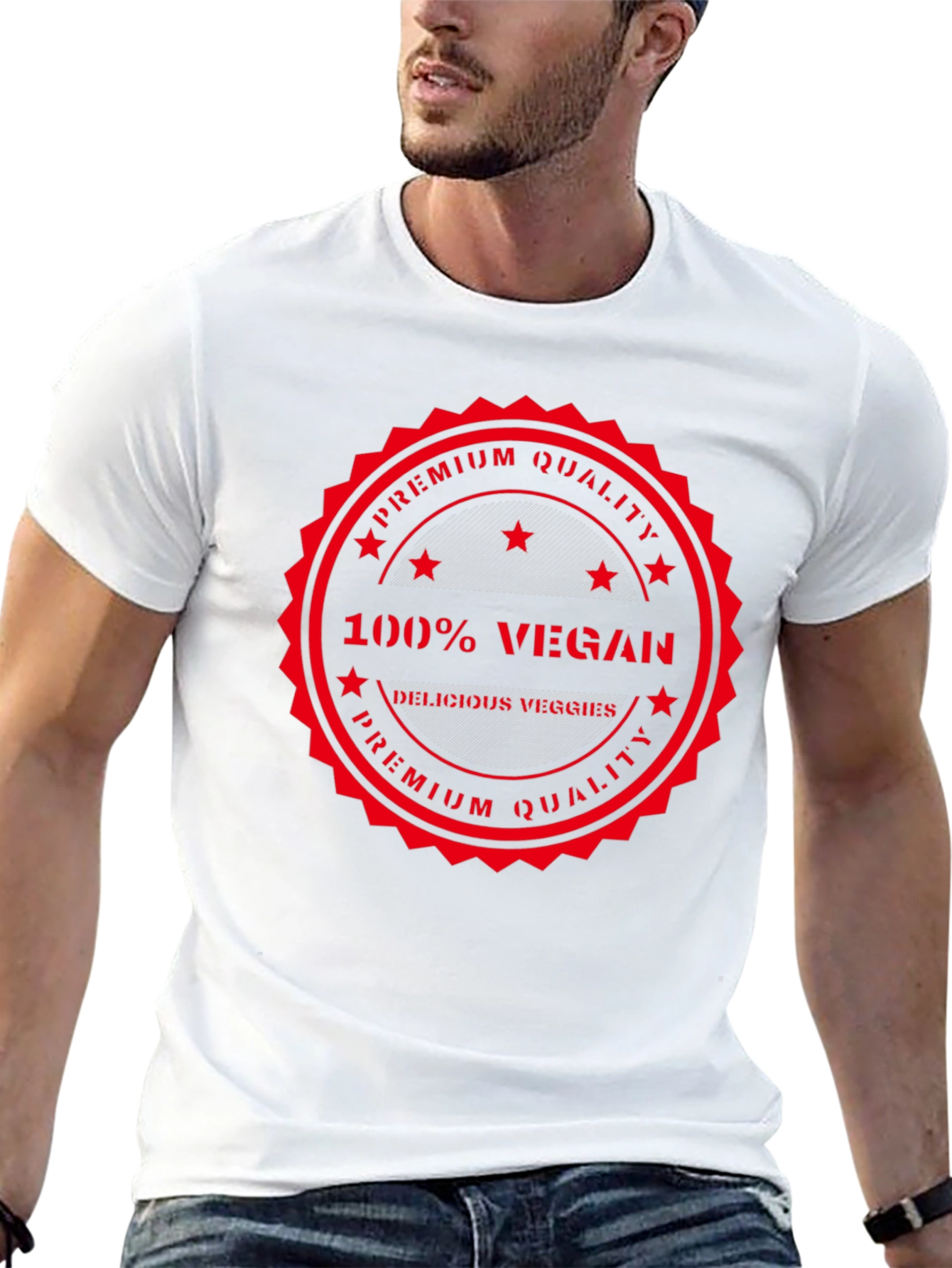 100% Vegan Premium Quality Black T-Shirt