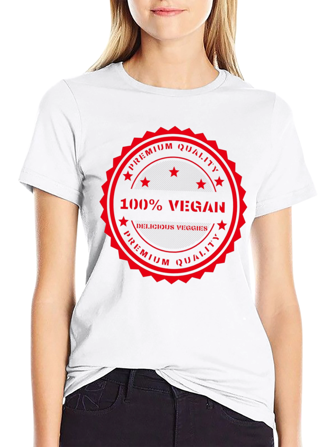 100% Vegan Premium Quality Black T-Shirt