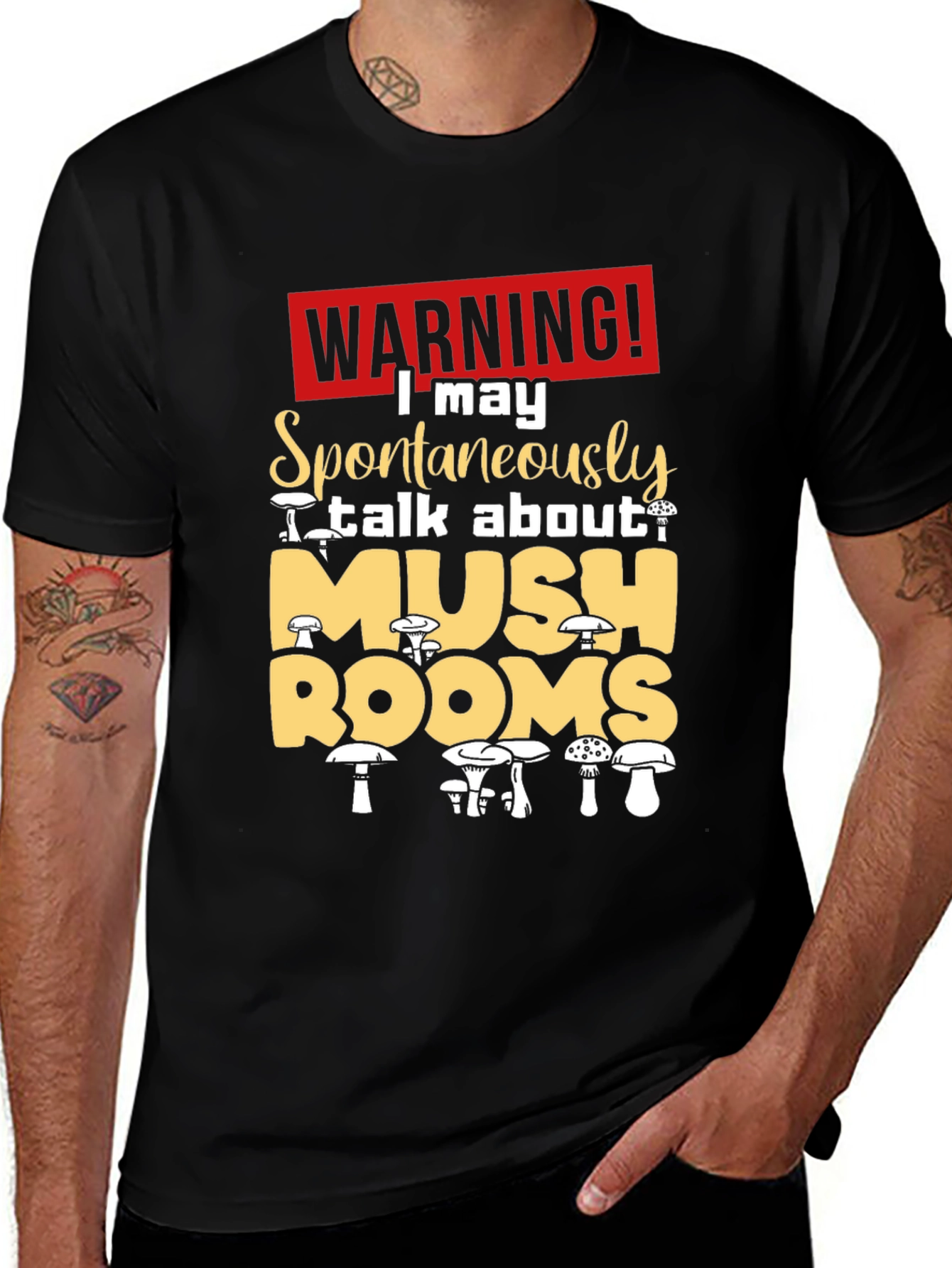 Mushroom Lovers Warning T-Shirt