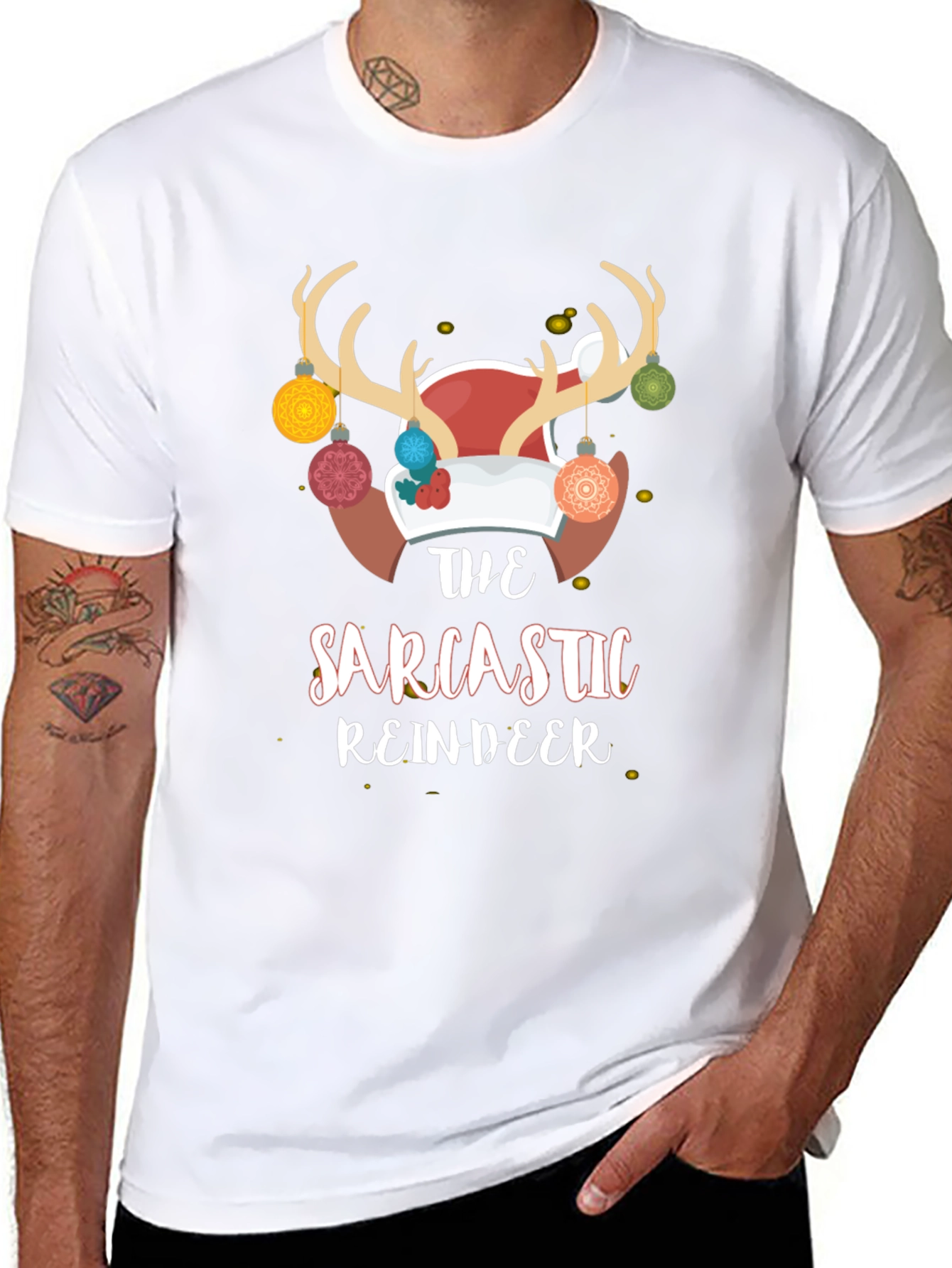Sarcastic Reindeer Holiday T-Shirt