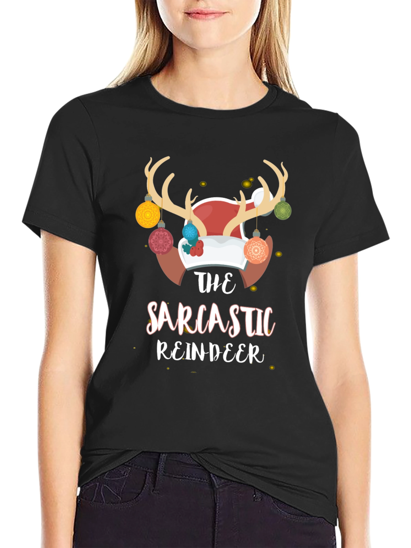 Sarcastic Reindeer Holiday T-Shirt