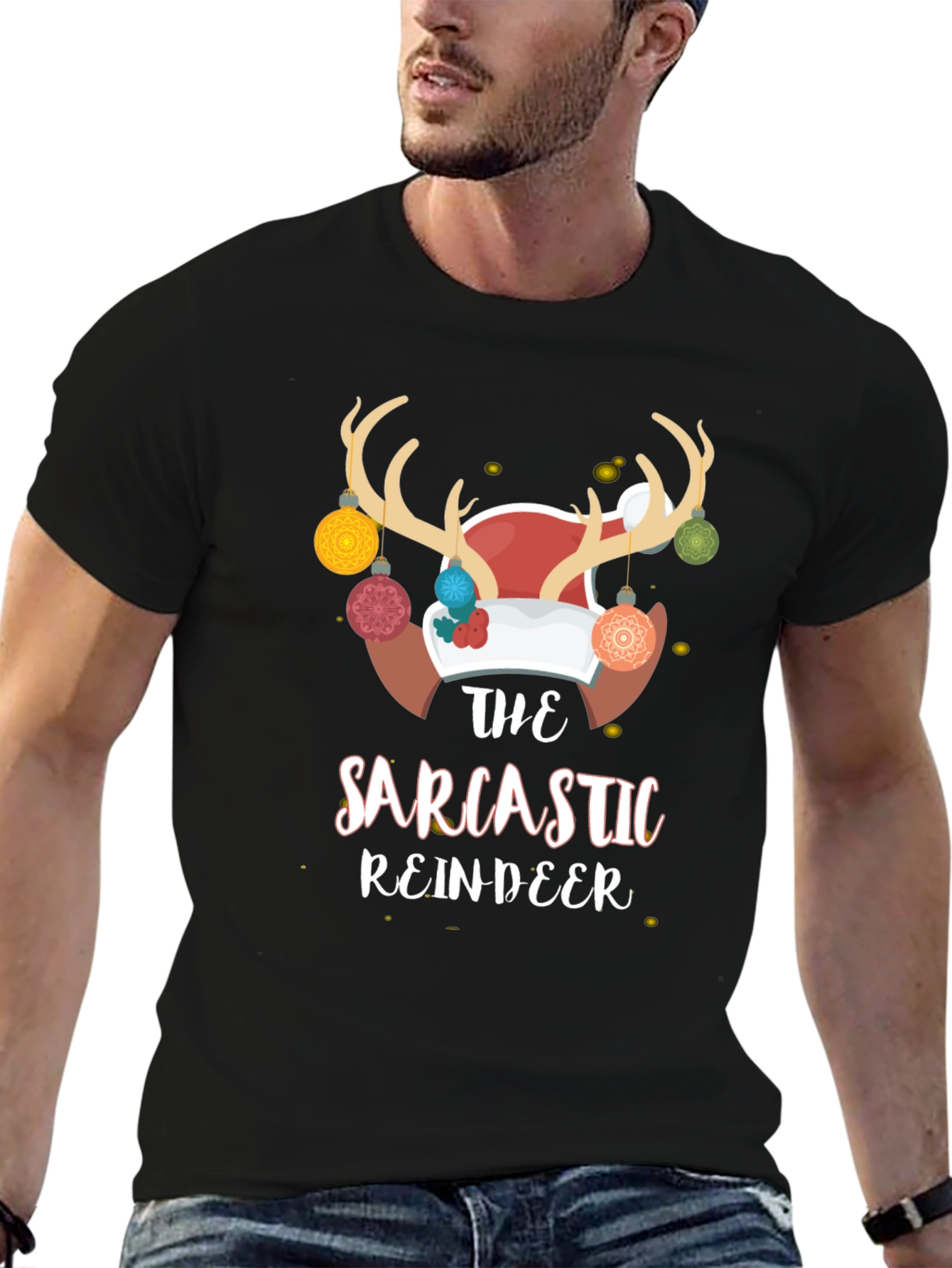 Sarcastic Reindeer Holiday T-Shirt