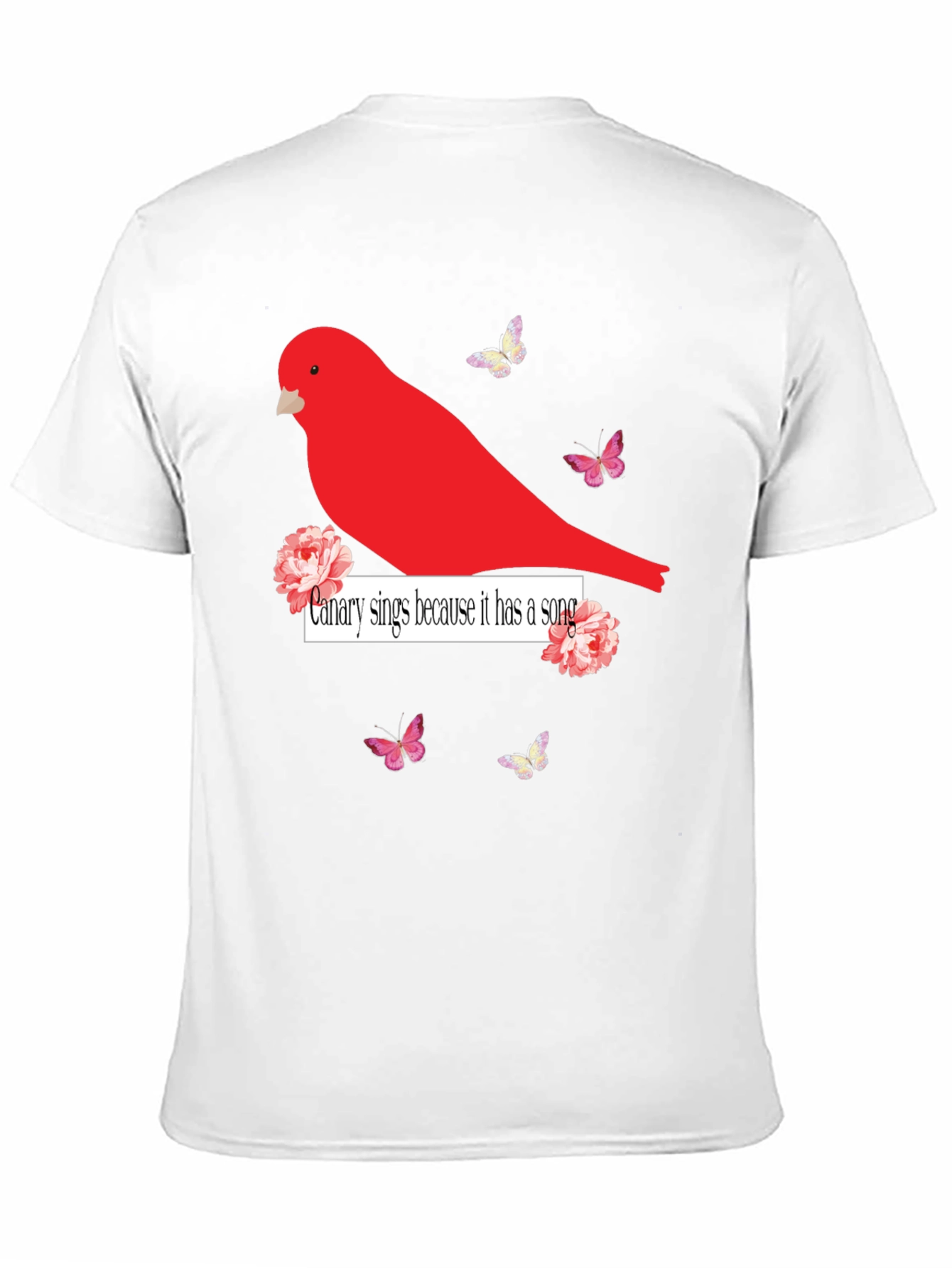 Canary Sings Graphic T-Shirt - Unique Design