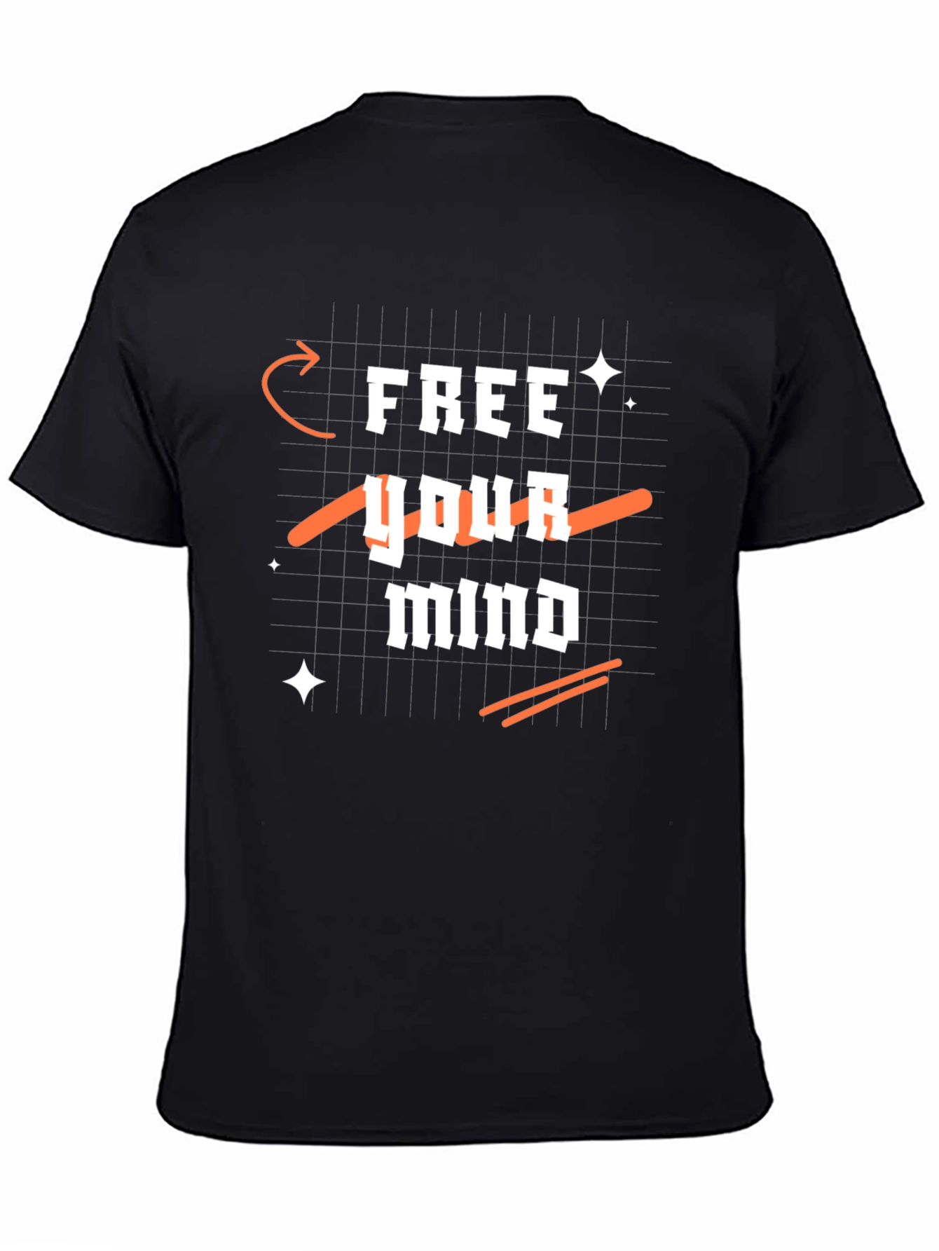 Free Your Mind Black Graphic Tee