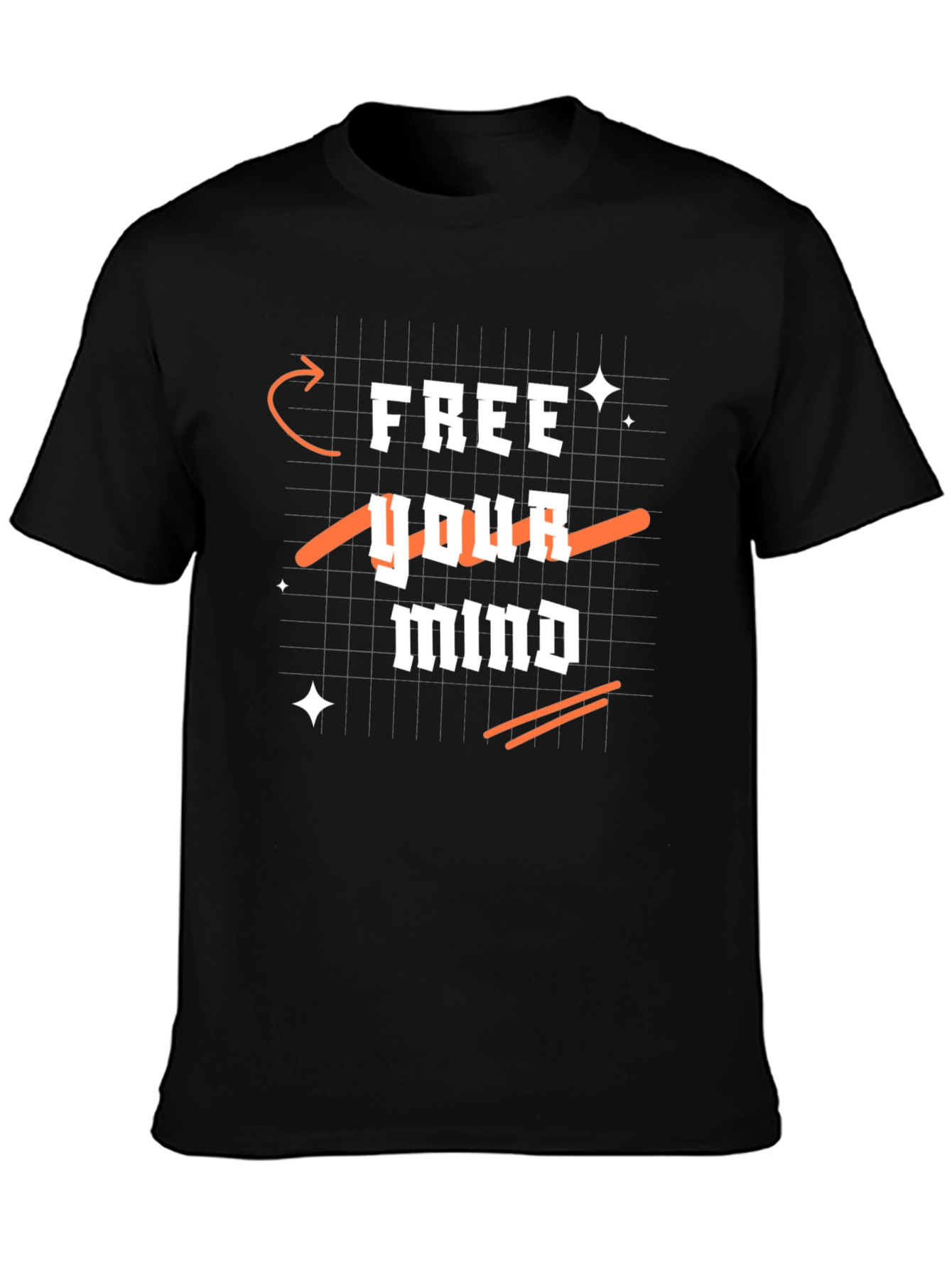 Free Your Mind Black Graphic Tee