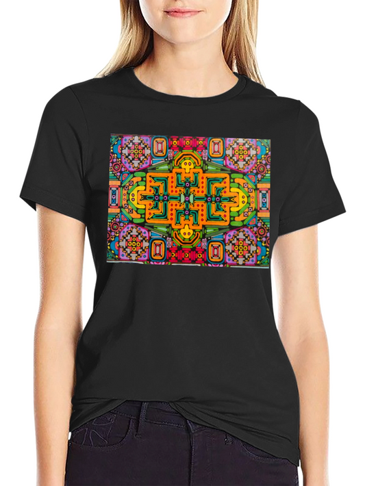 Abstract Graphic Tee - Bold Colorful Design