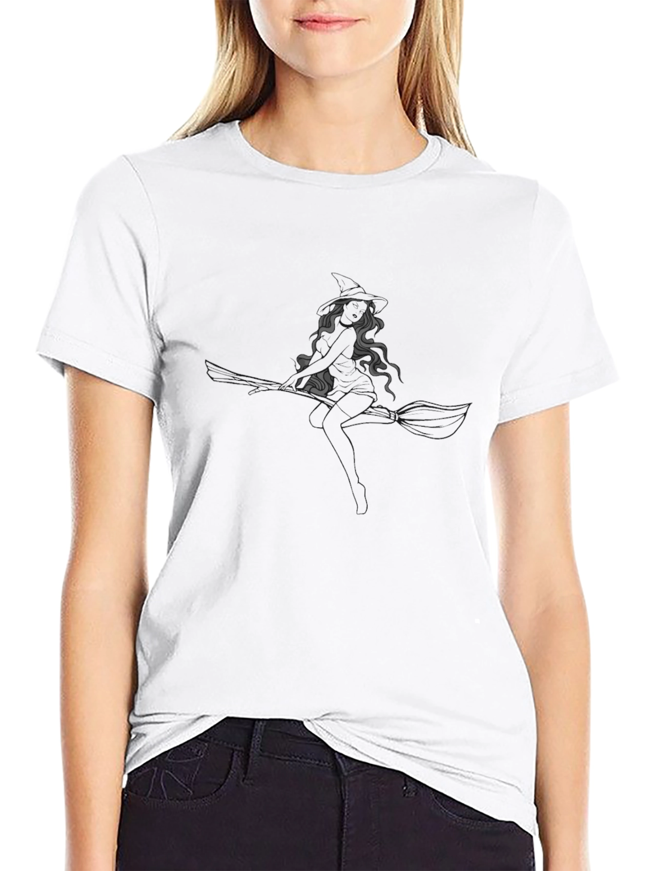 Stylish Black Graphic Tee - Medusa Design