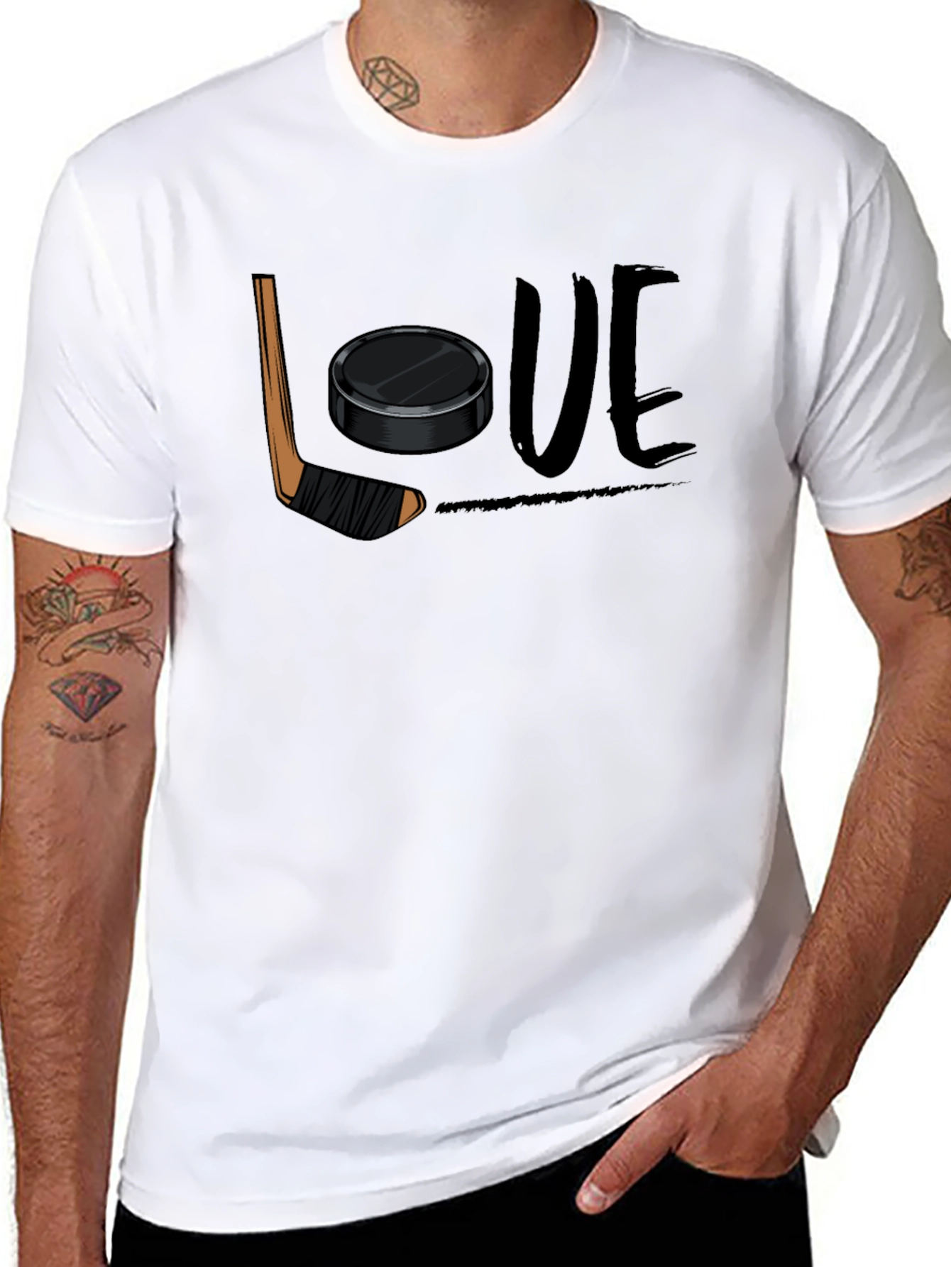 Hockey Love Graphic T-Shirt for Hockey Fans