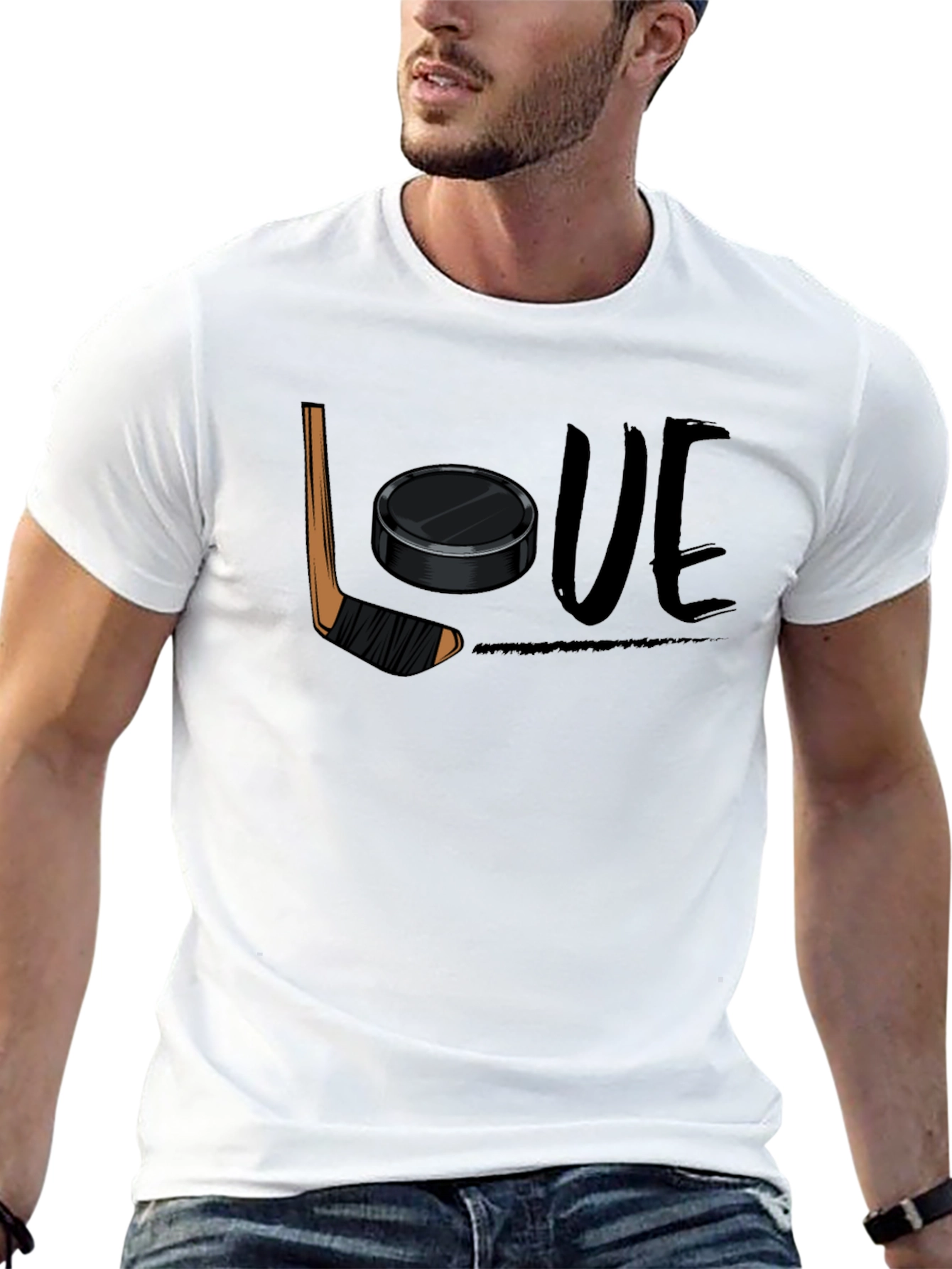 Hockey Love Graphic T-Shirt for Hockey Fans