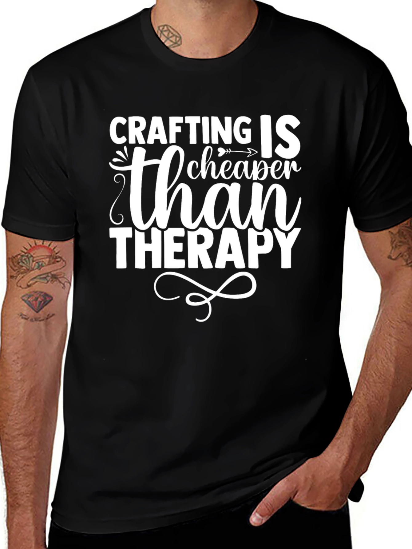 Crafting Is Cheaper Than Therapy T-Shirt