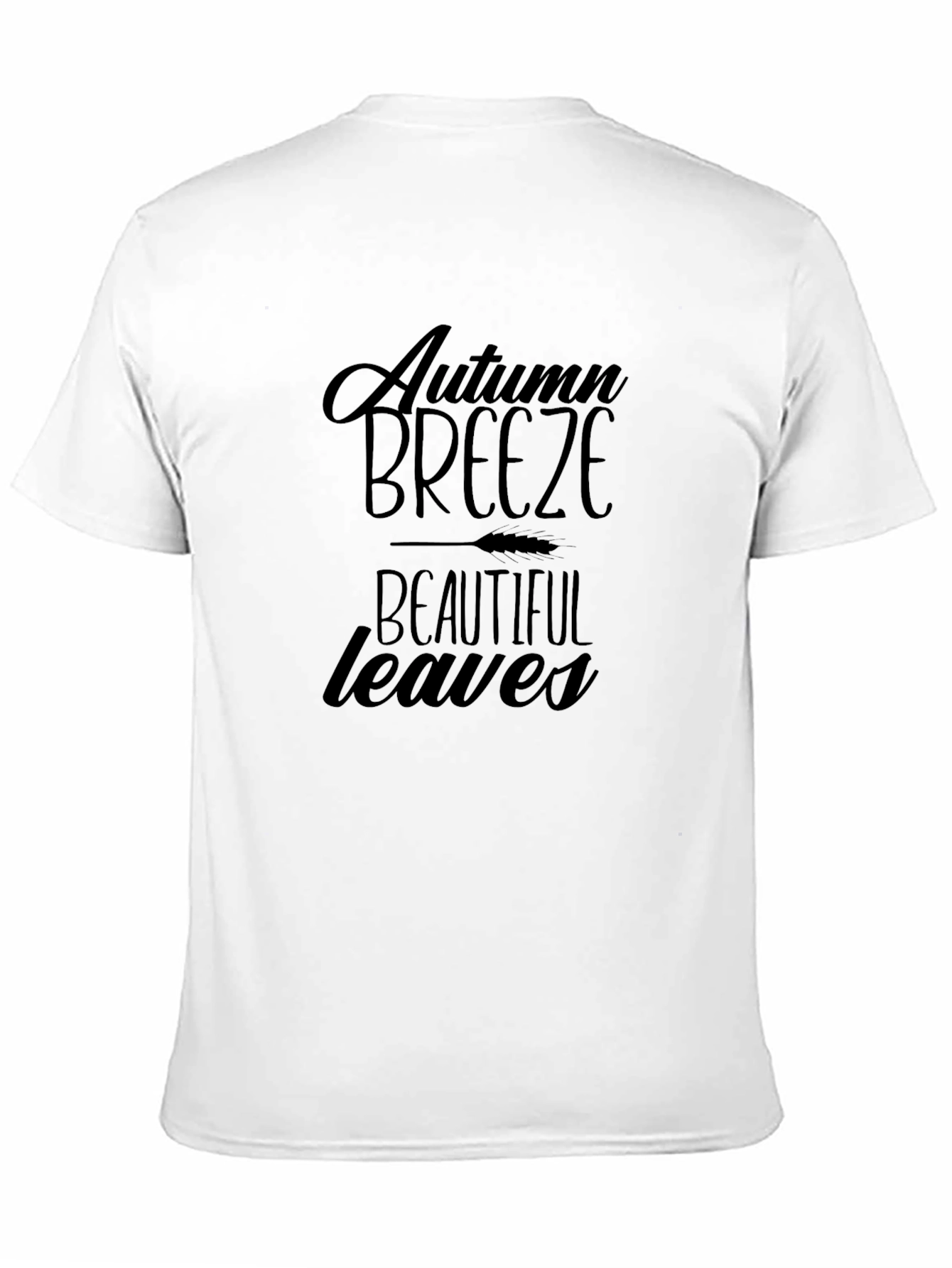 Autumn Breeze Graphic Tee - Stylish Black T-Shirt
