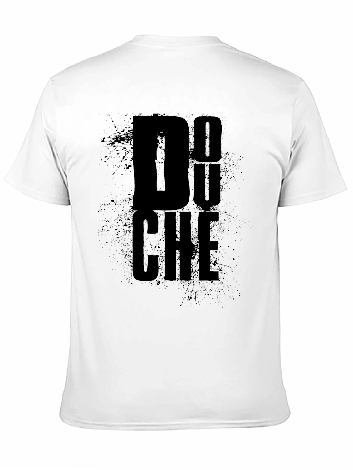 Graphic Print Mens Black T-Shirt