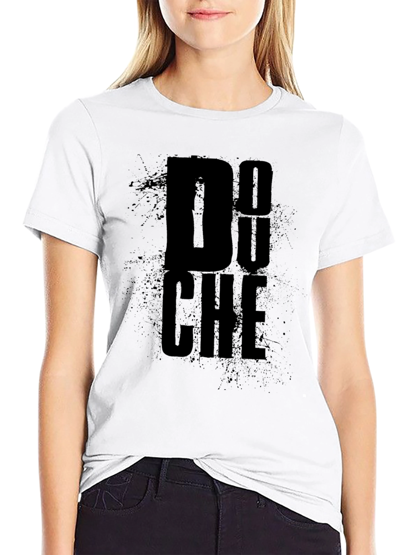 Graphic Print Mens Black T-Shirt