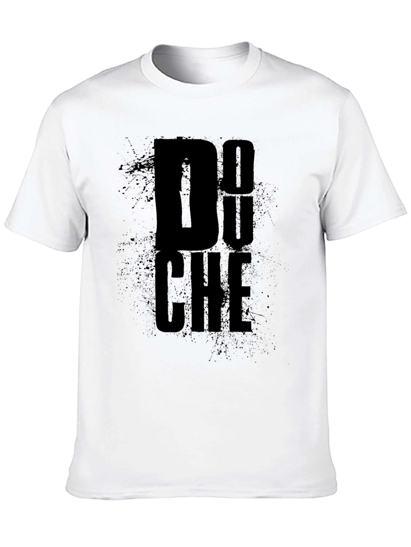 Graphic Print Mens Black T-Shirt