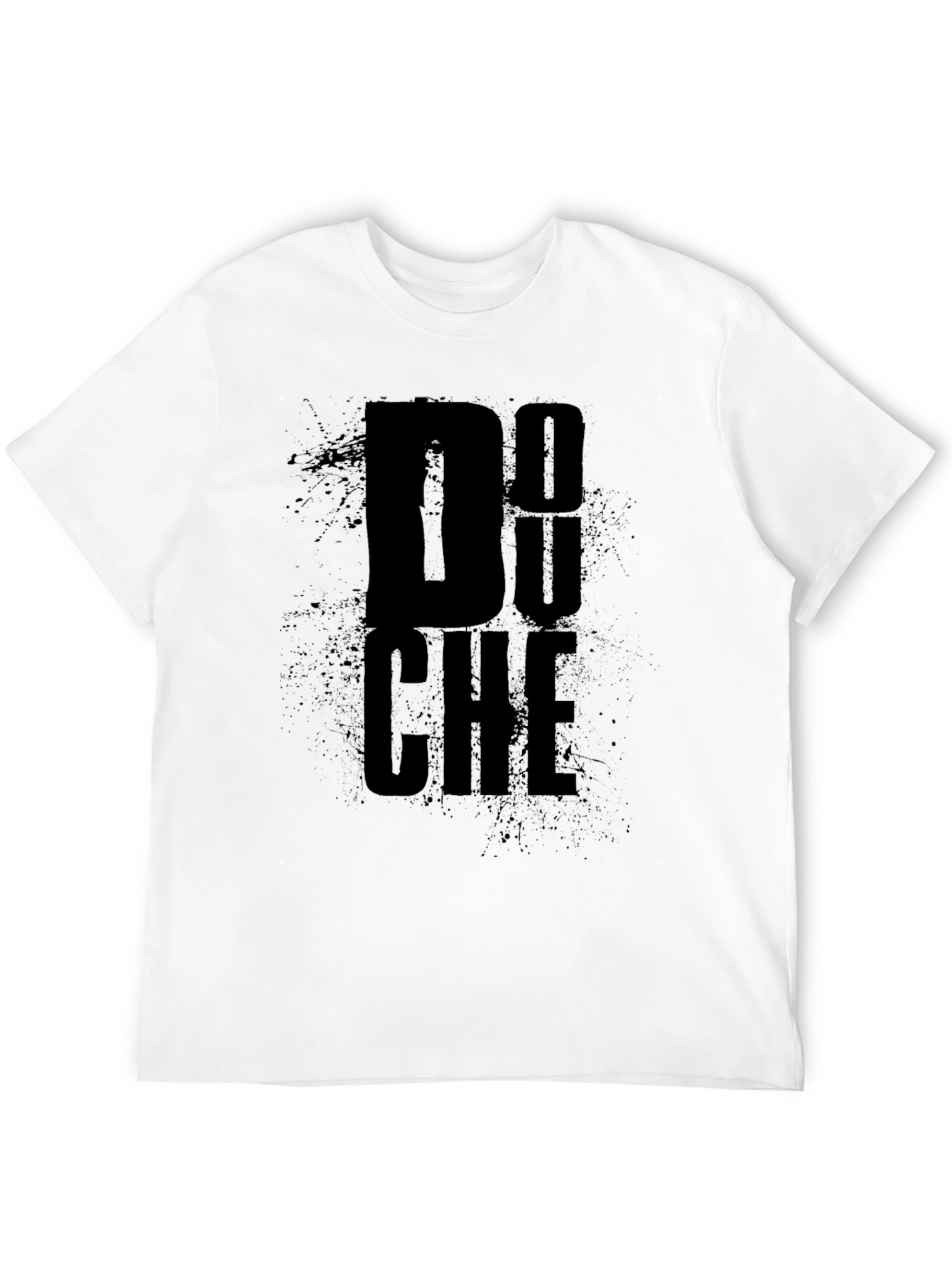Graphic Print Mens Black T-Shirt