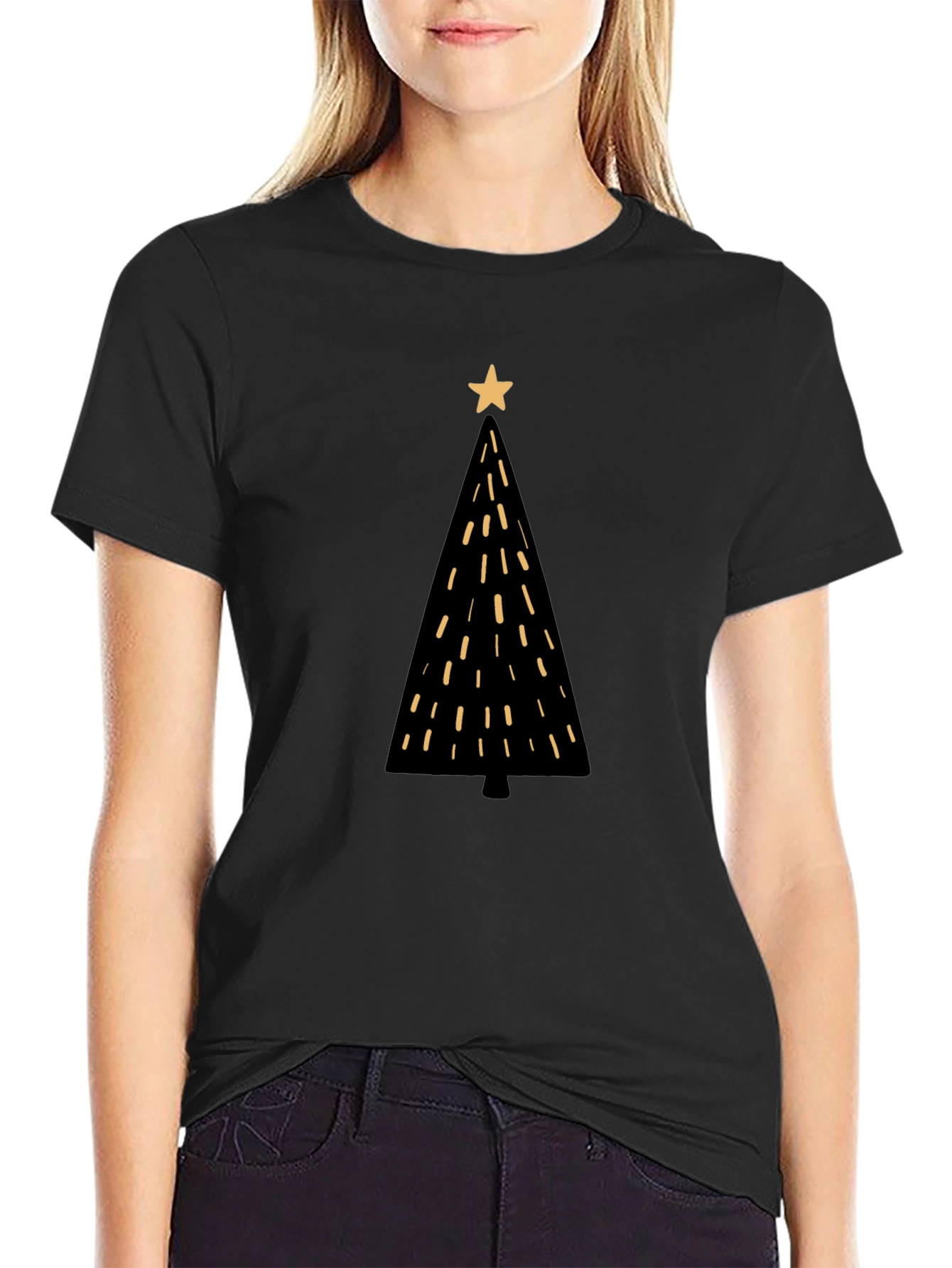 Christmas Tree Graphic Tee - Holiday Style