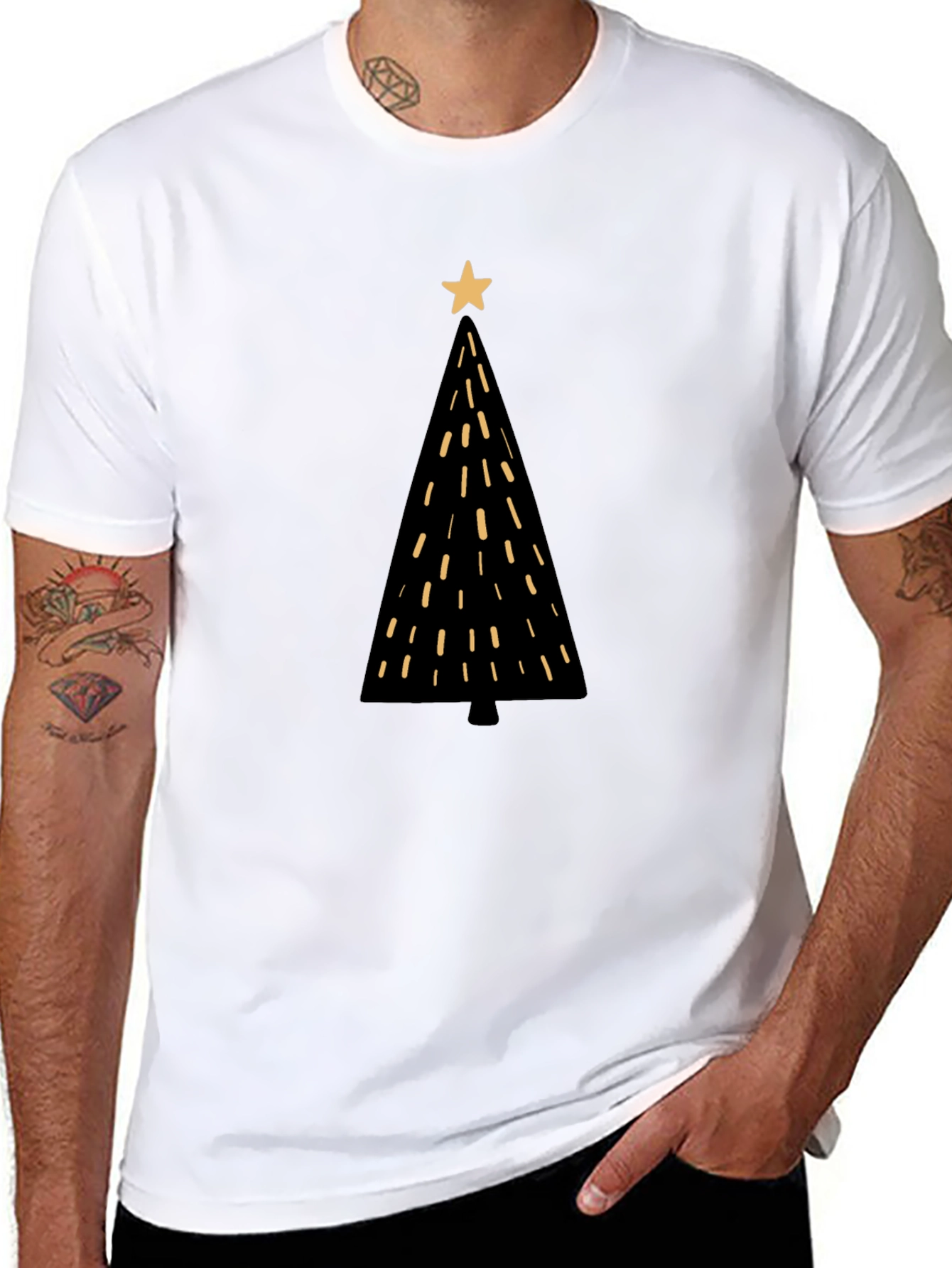 Christmas Tree Graphic Tee - Holiday Style