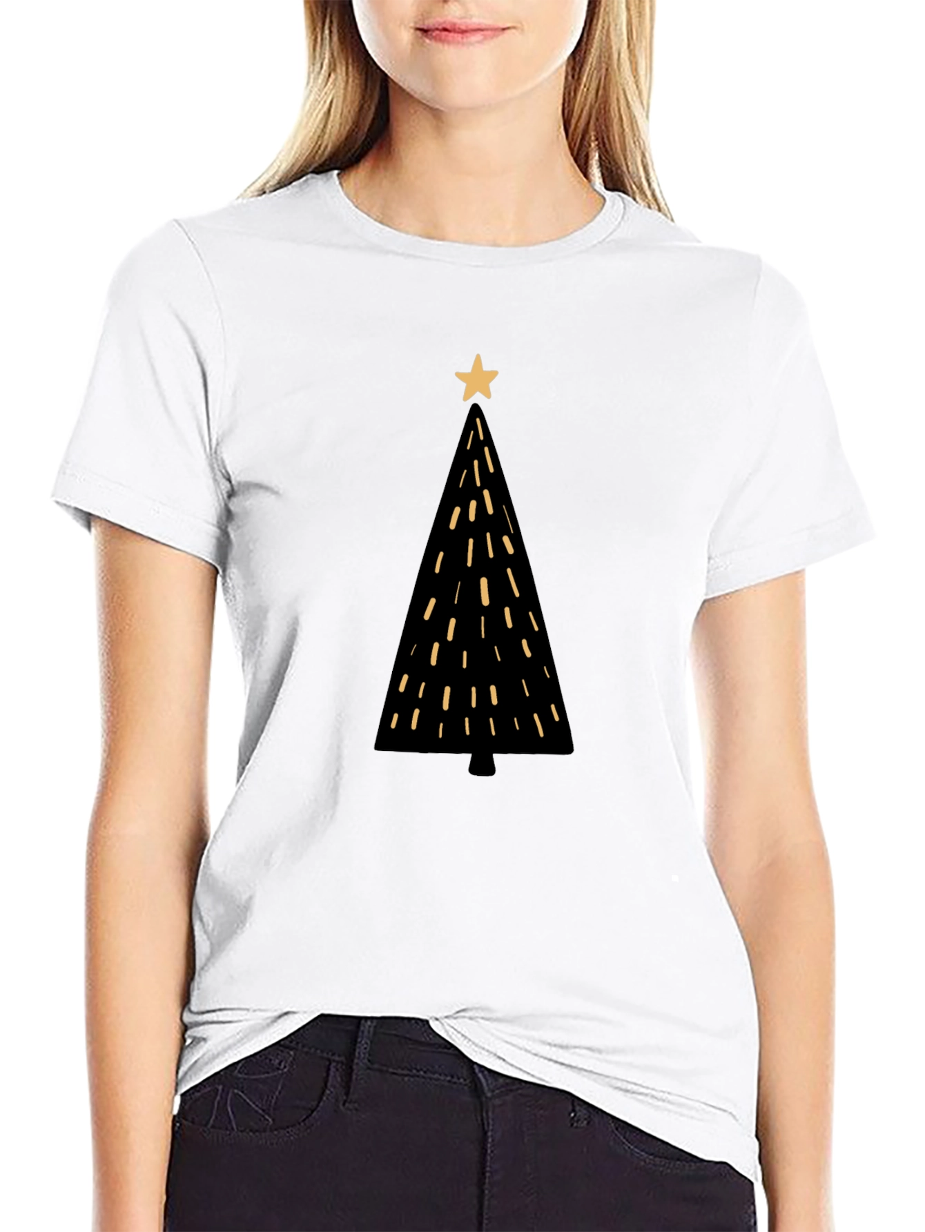 Christmas Tree Graphic Tee - Holiday Style