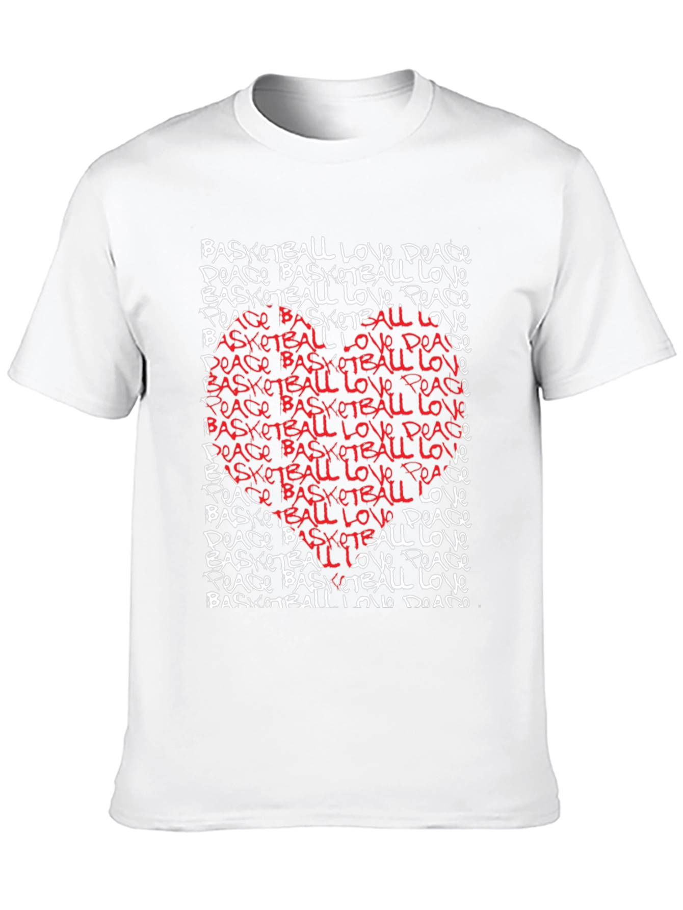 Basketball Love Peace Graphic Tee