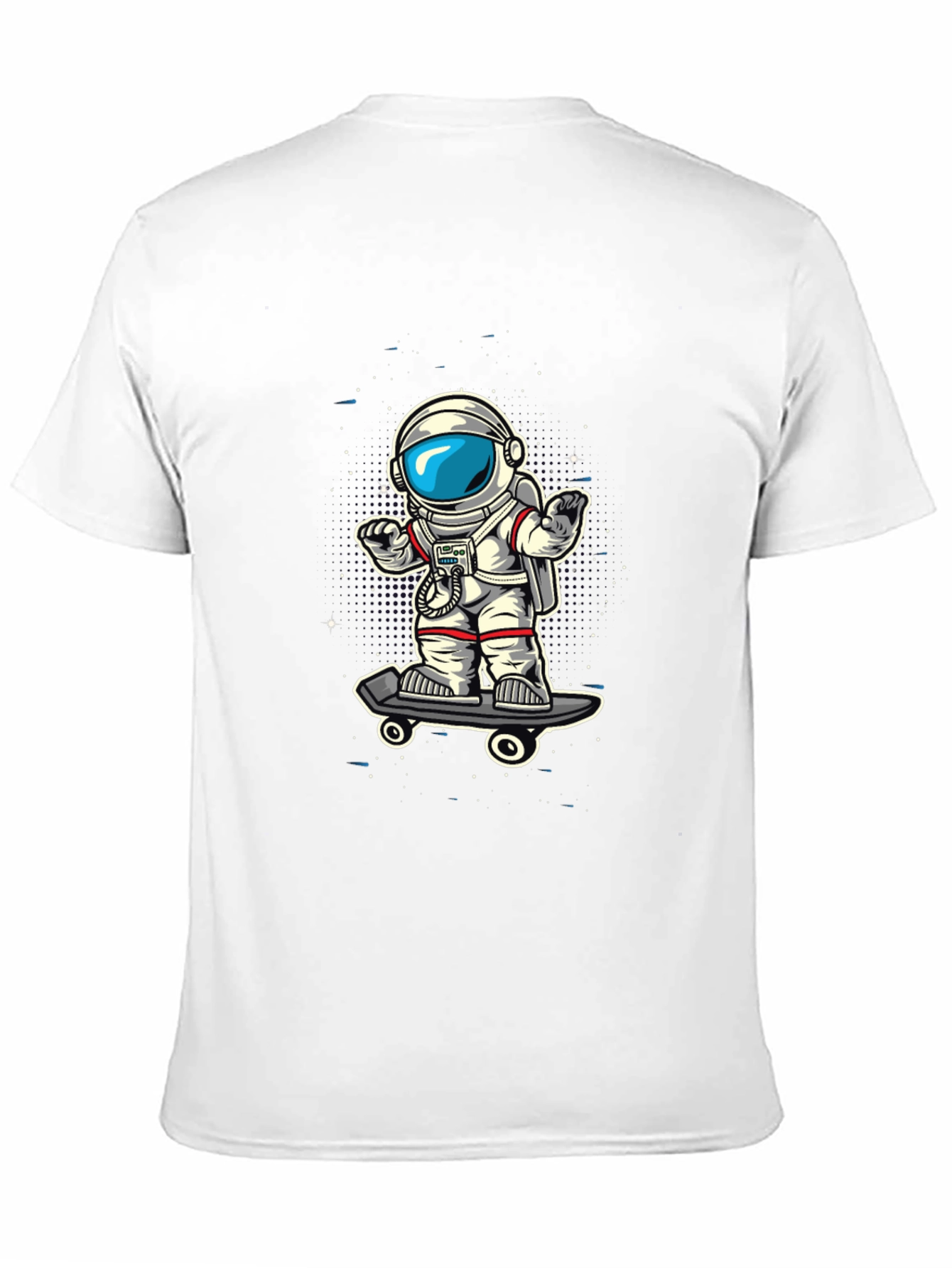 Skateboarding Astronaut Graphic T-Shirt