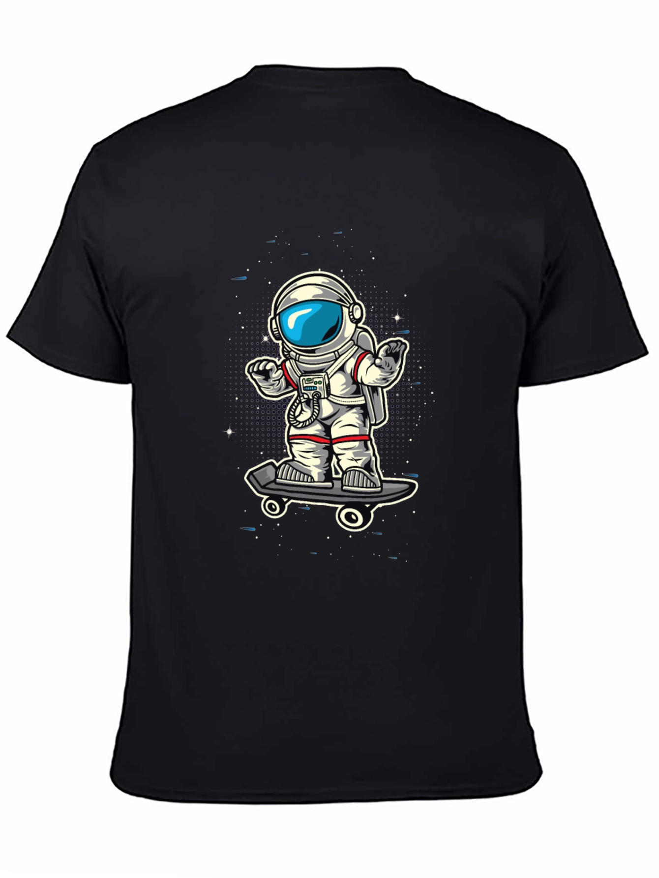 Skateboarding Astronaut Graphic T-Shirt