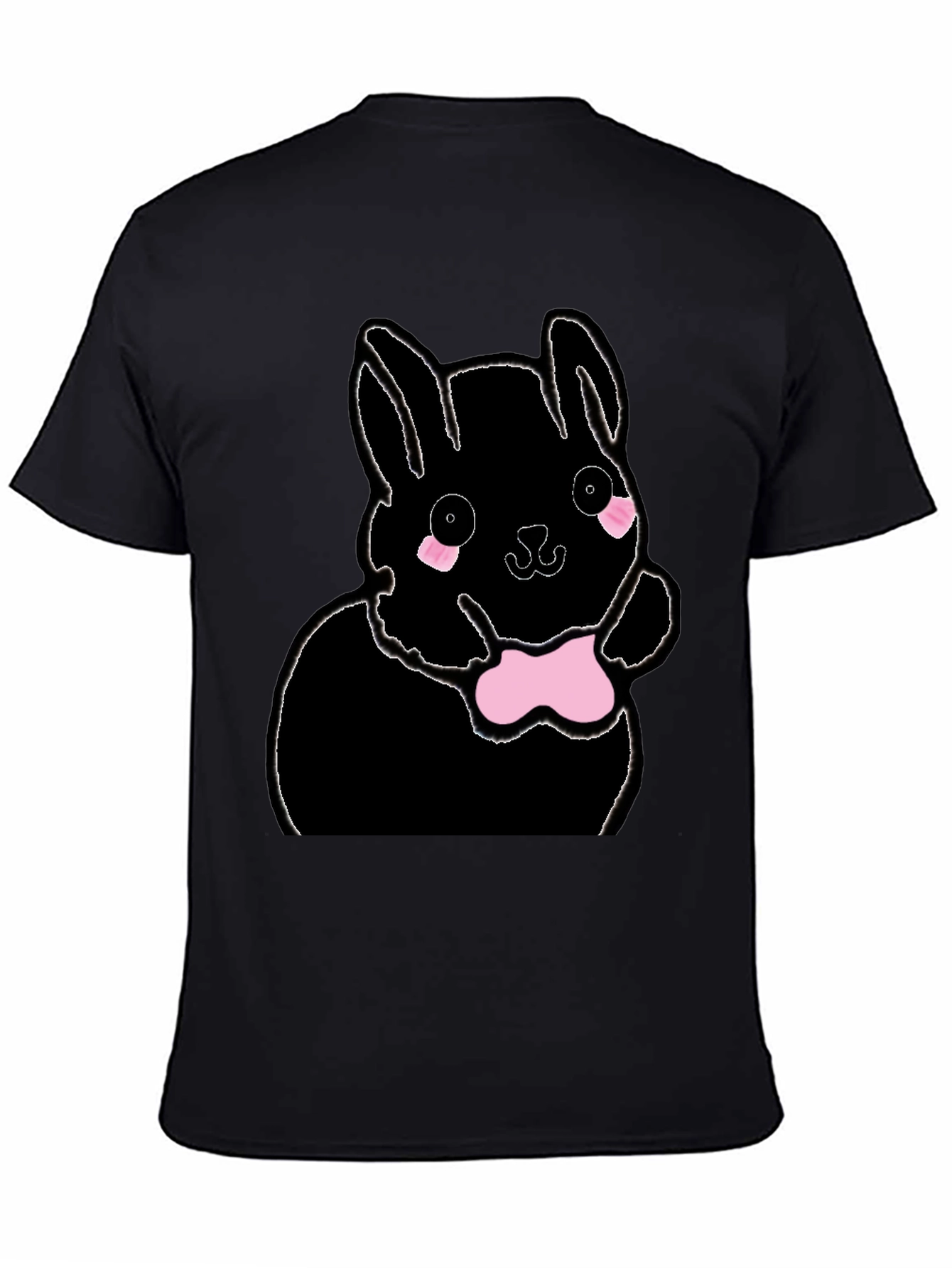 Black Bunny Graphic T-Shirt