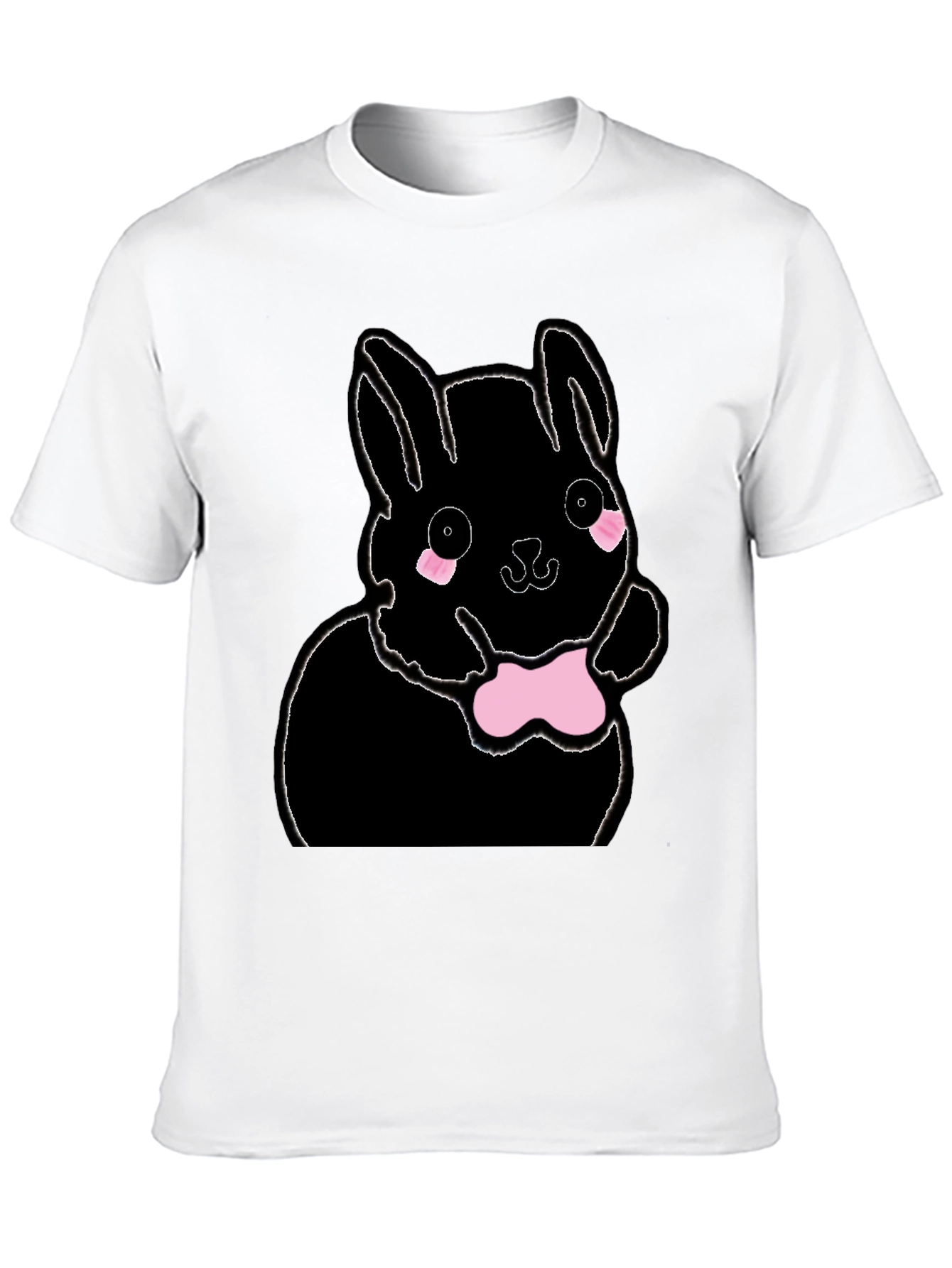 Black Bunny Graphic T-Shirt