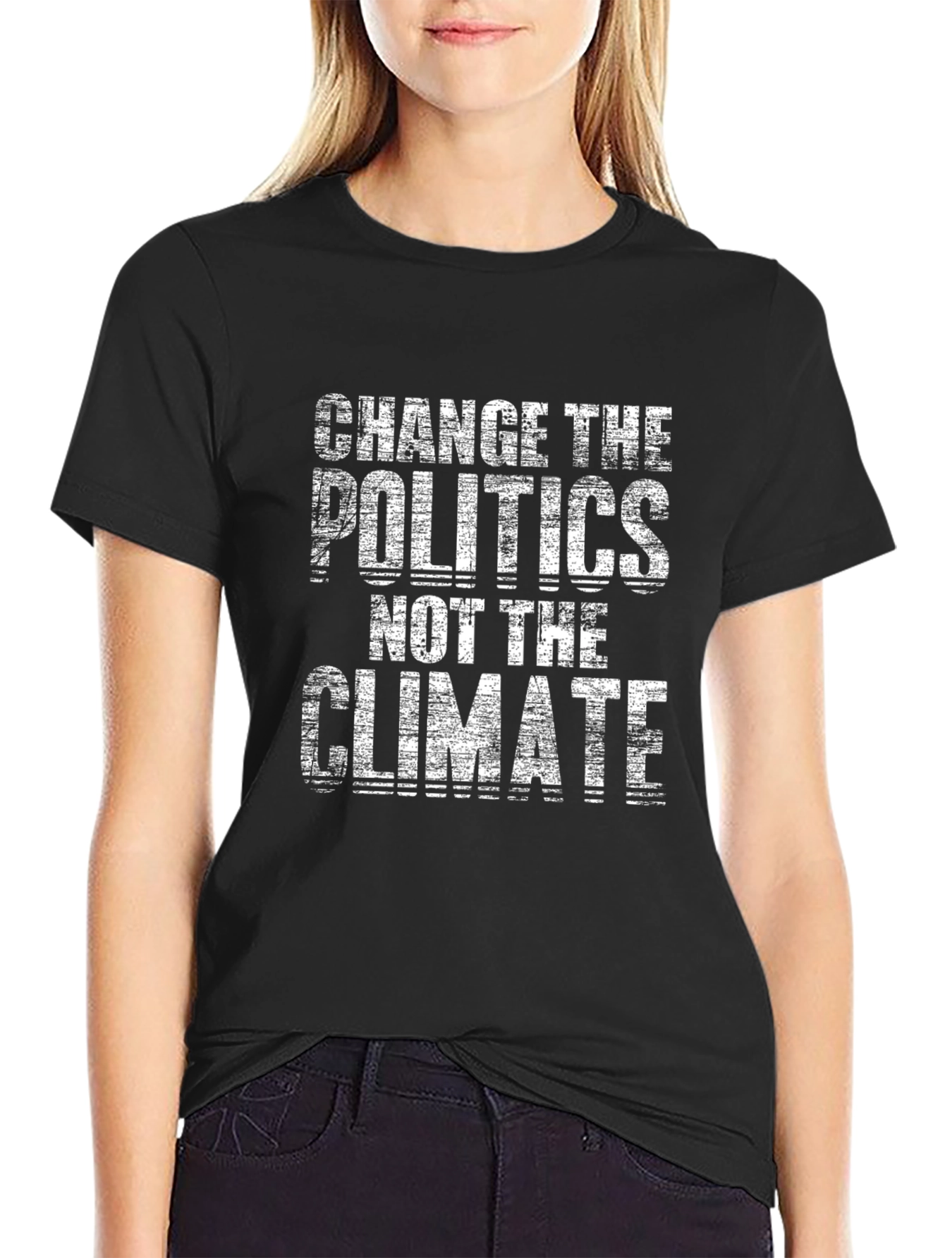 Climate Change Awareness Graphic Tee - Black