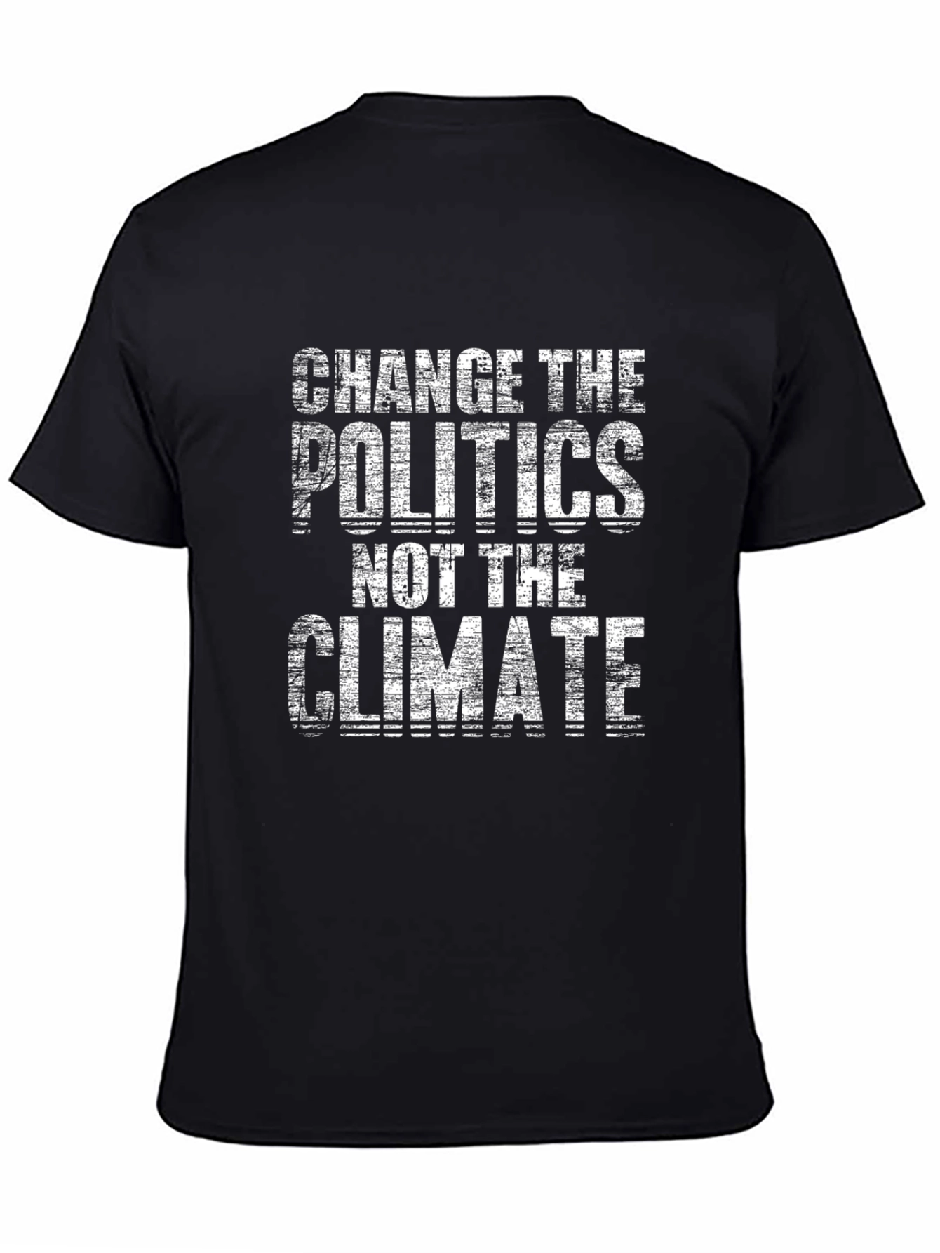 Climate Change Awareness Graphic Tee - Black