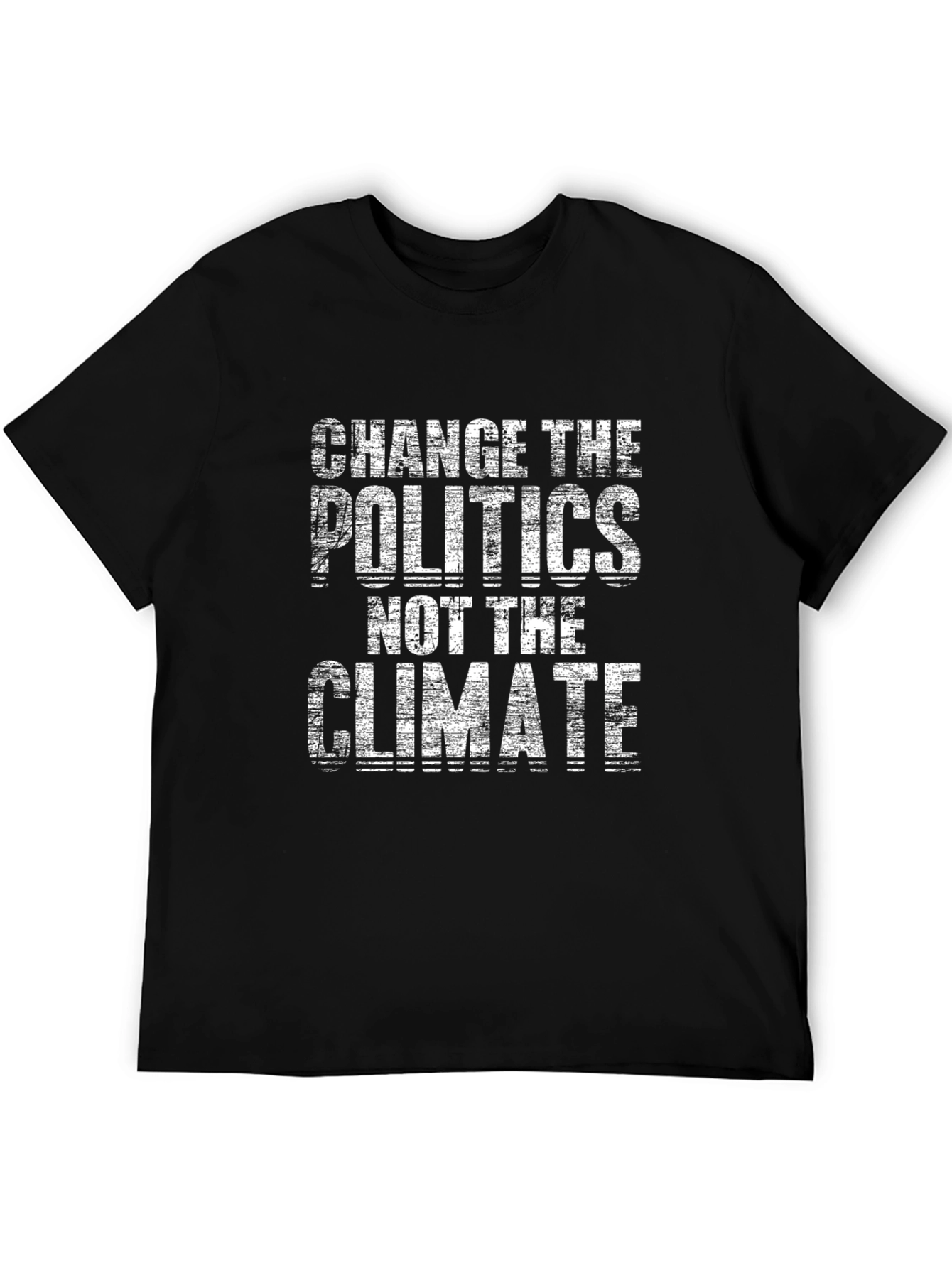 Climate Change Awareness Graphic Tee - Black