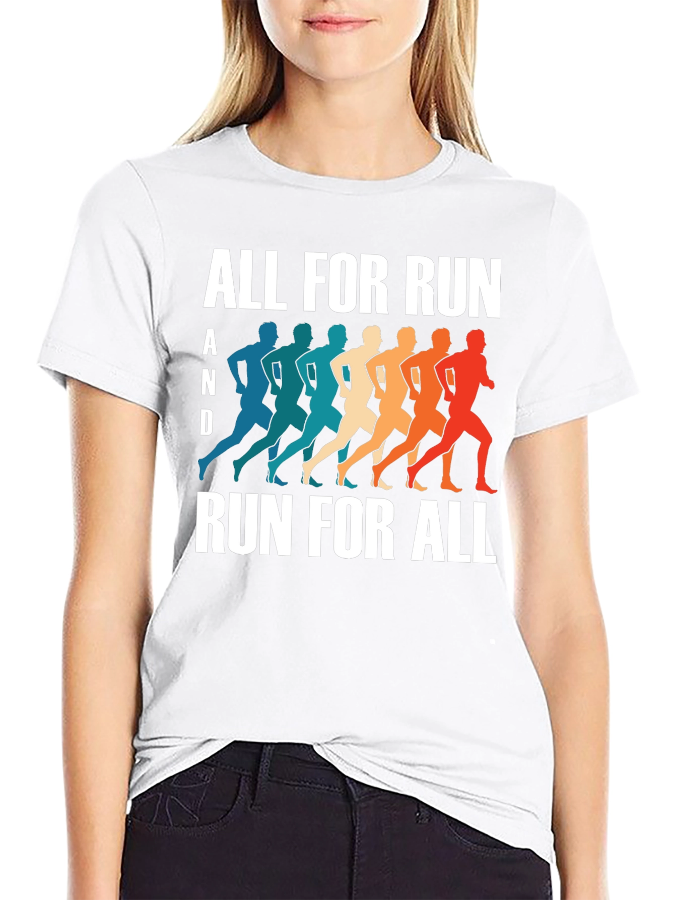 All For Run Retro Runner Graphic Tee